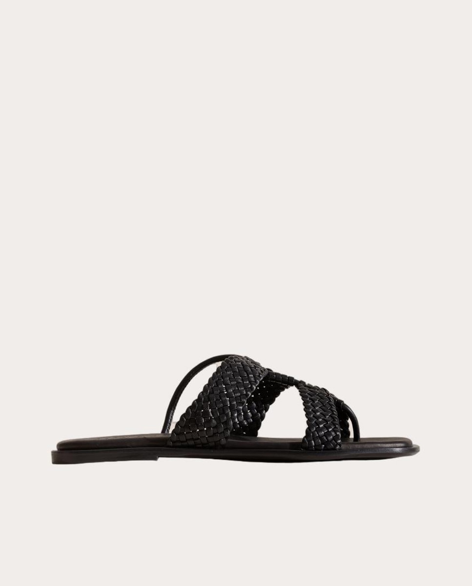 Imagem 0 de Sandalias de Tiras de Pele