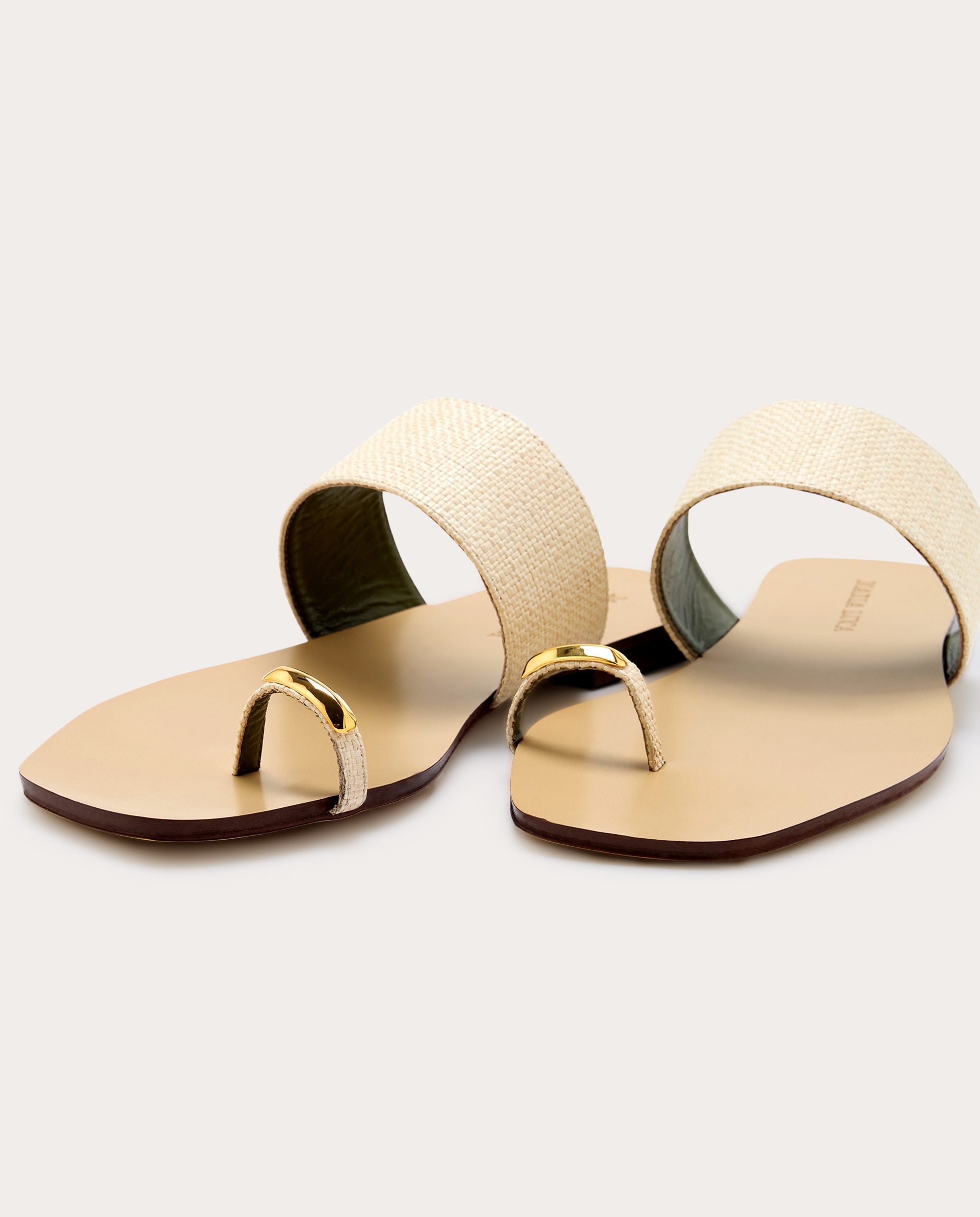 Sandalias Oleandra de Ráfia Bege-5