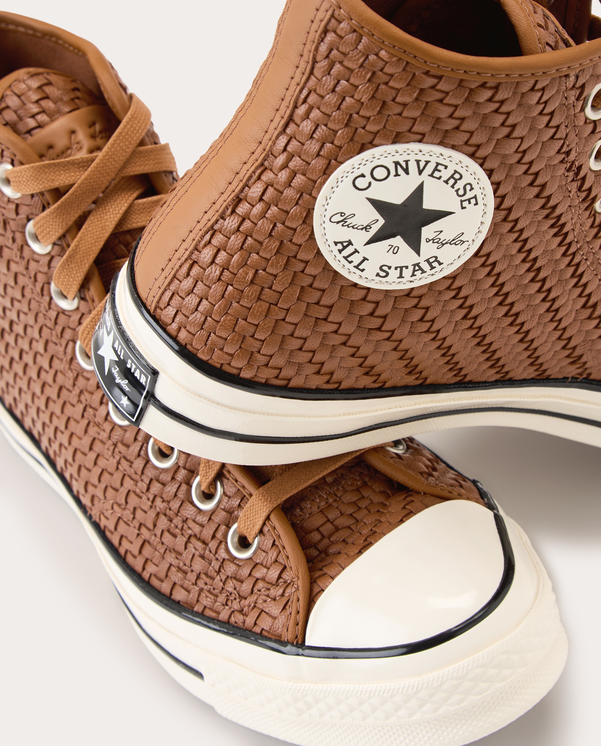 Sapatilhas Casual Chuck 70 de Pele Castanho-5