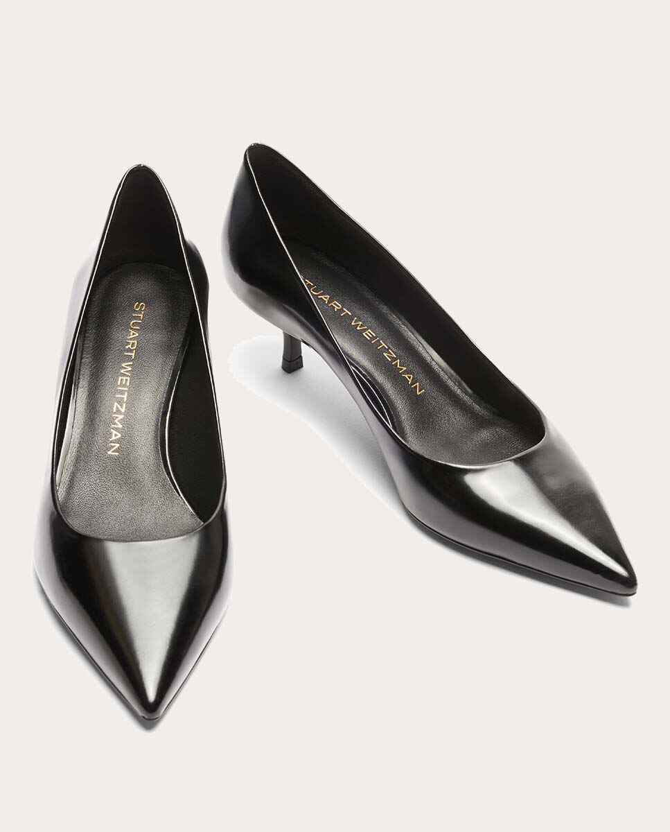 Sapatos de Salto Stuart Power em Pele Preto-4