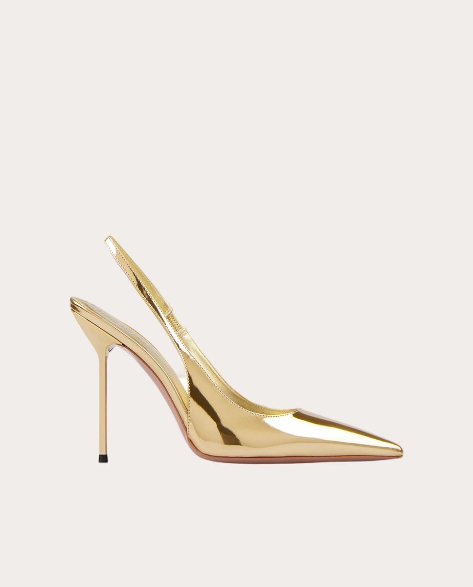 Imagen 0 de Zapatos destalonados Lidia de piel Oro