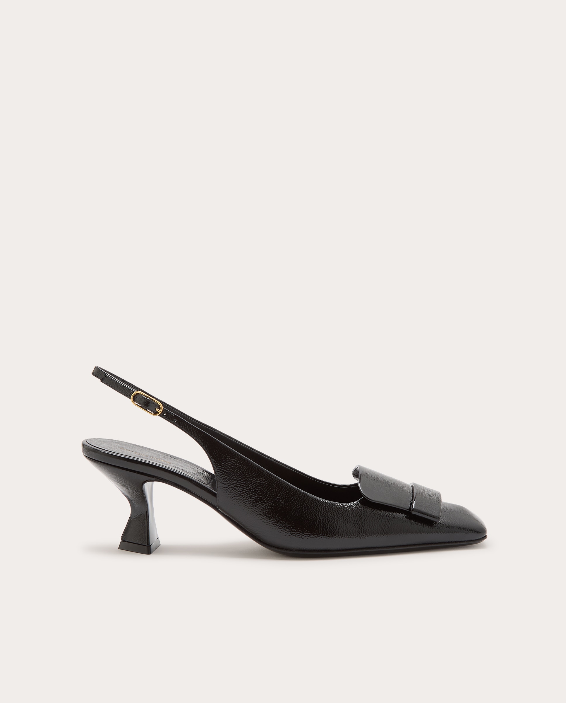 Imagen 0 de Slingbacks de charol Negro