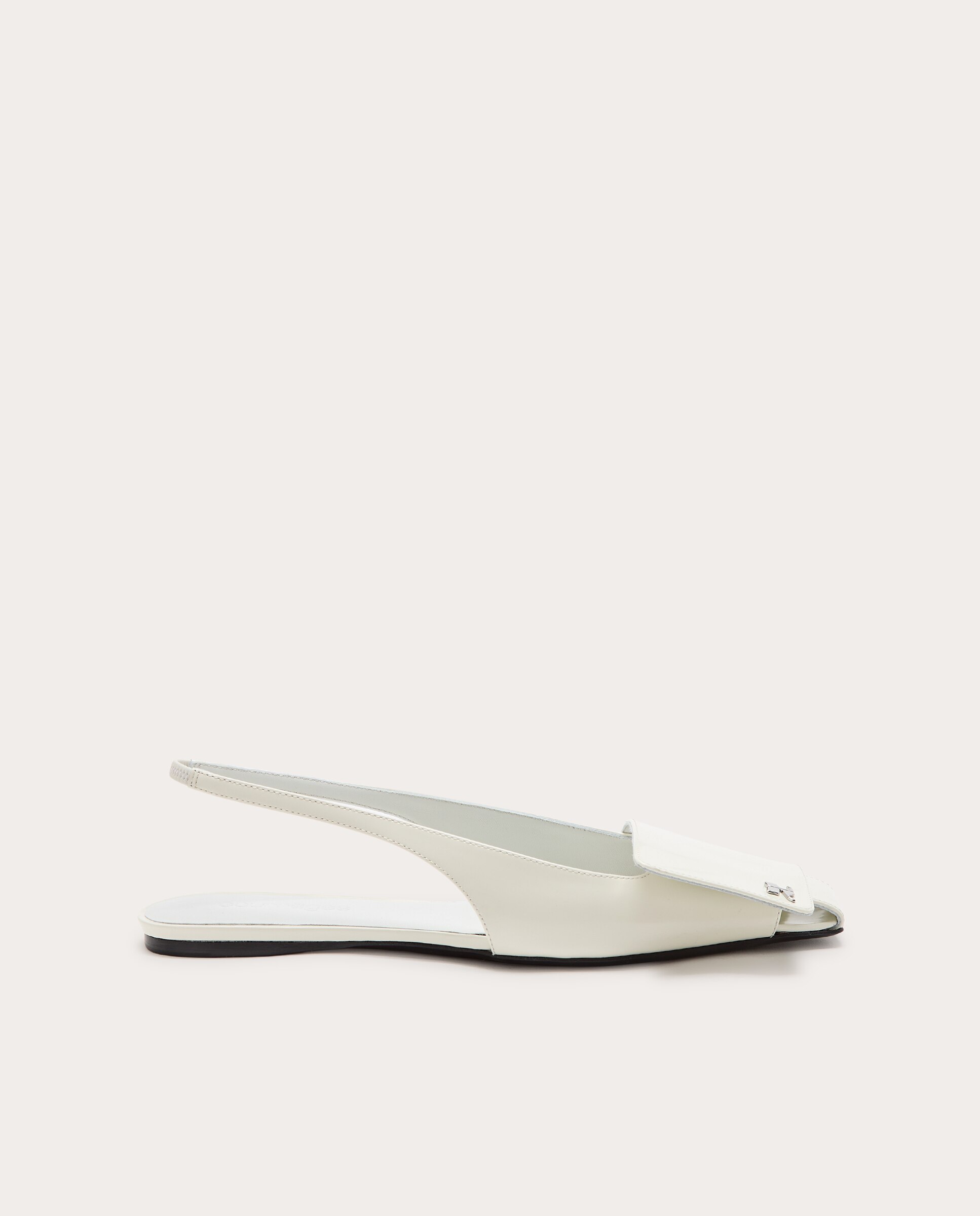 Imagen 0 de Zapatos destalonados de charol Blanco