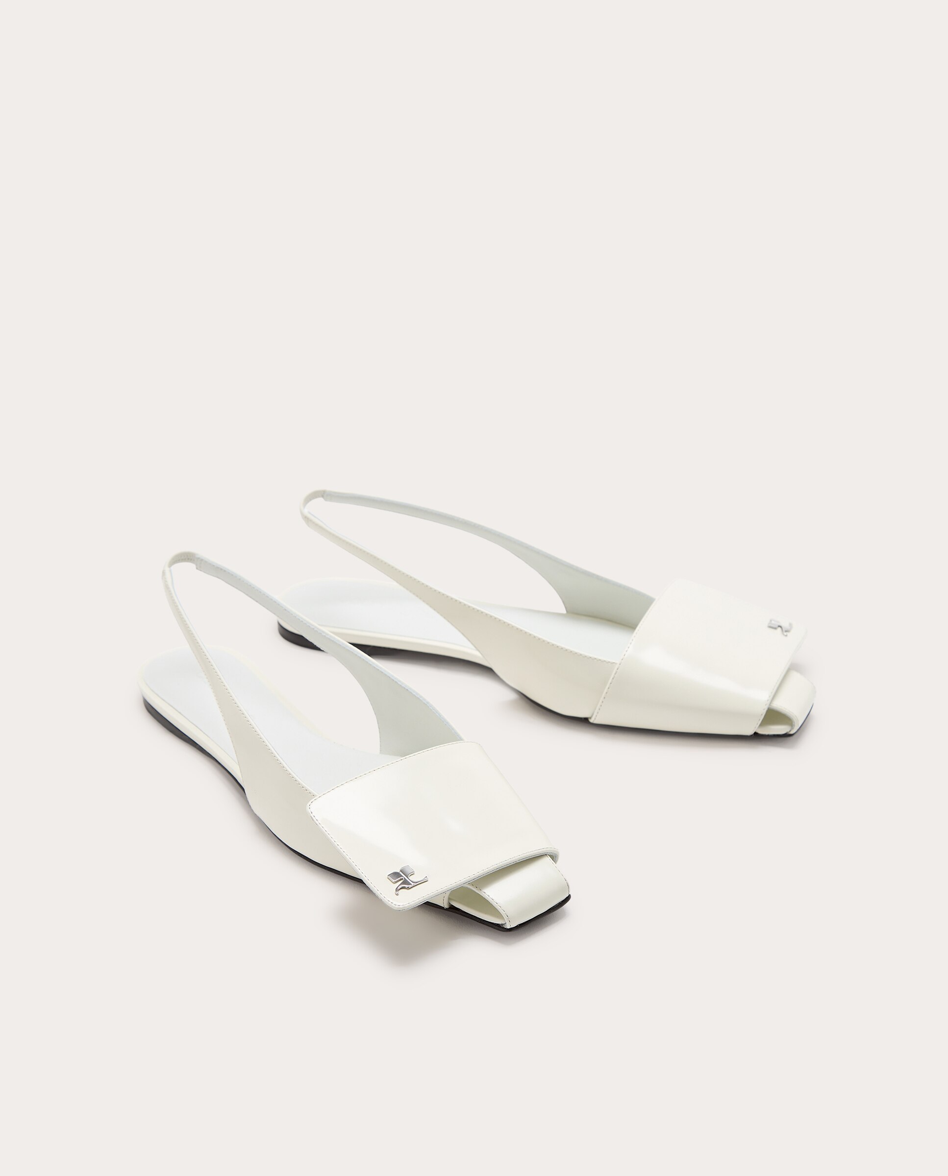 Zapatos destalonados de charol - Blanco Blanco-2