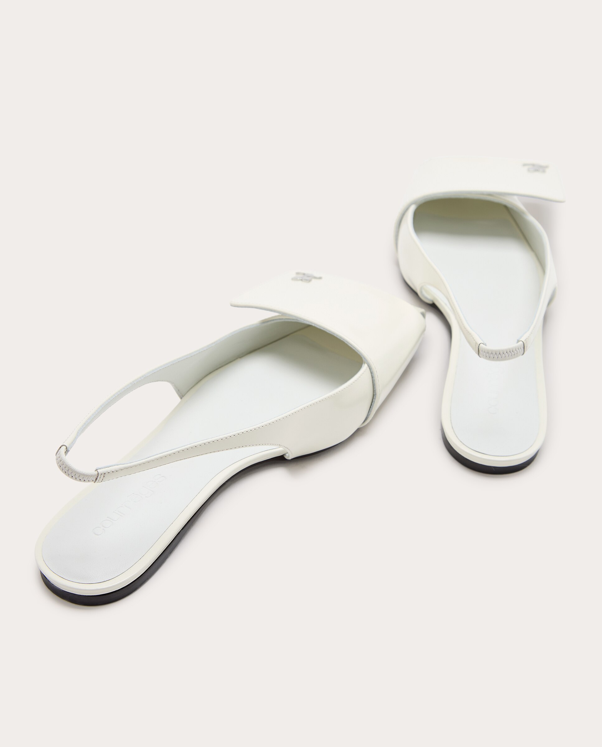 Zapatos destalonados de charol - Blanco Blanco-3