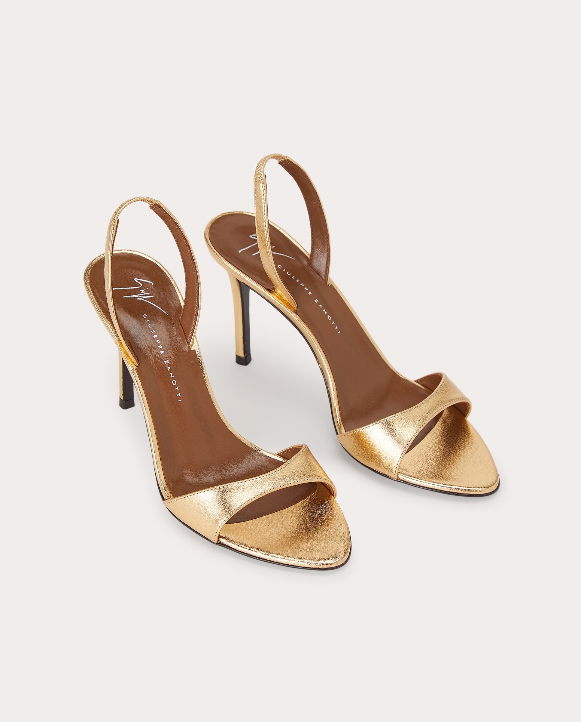 Sandalias de tacón Lilibeth de piel - Oro Oro-2