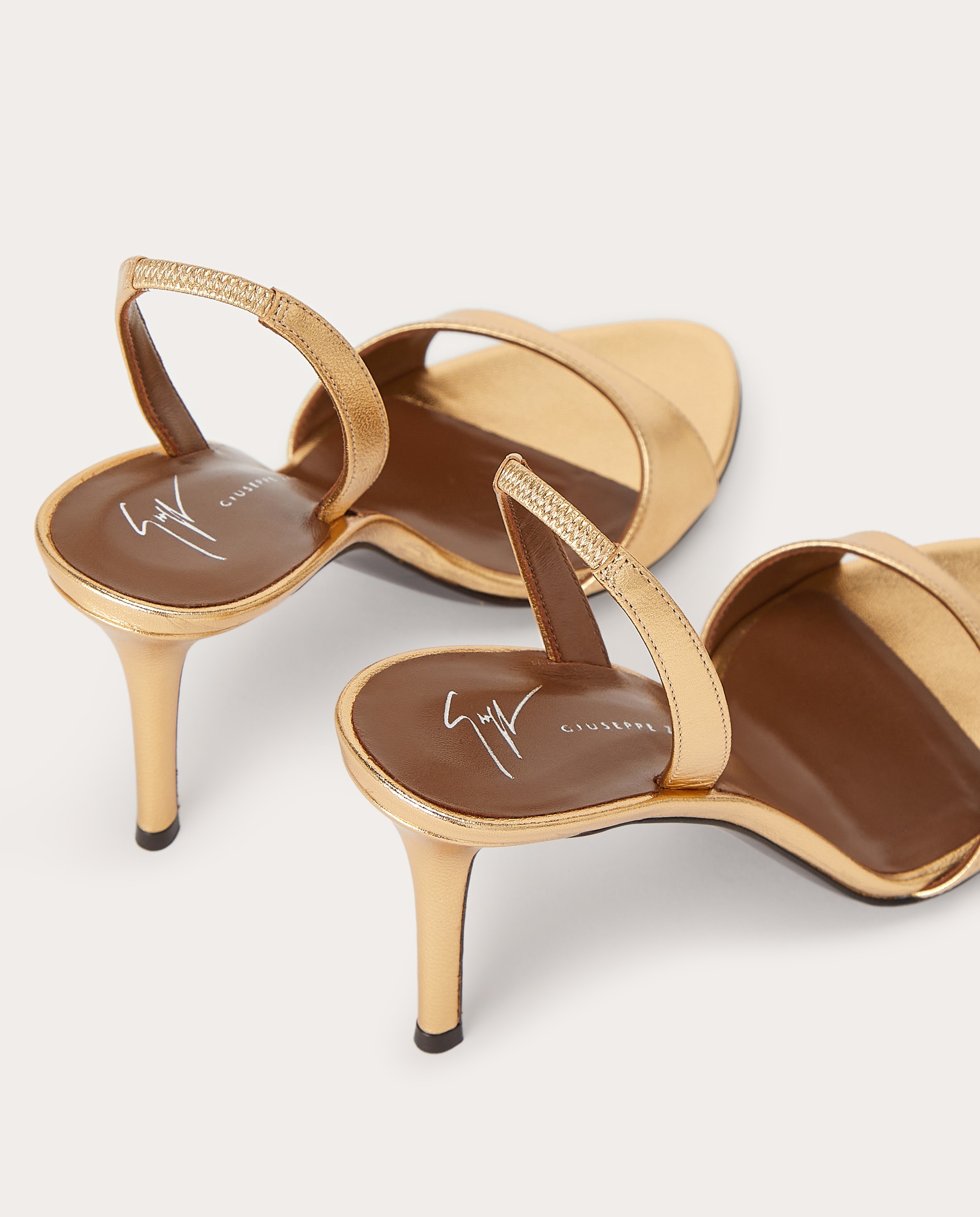 Sandalias de tacón Lilibeth de piel - Oro Oro-3