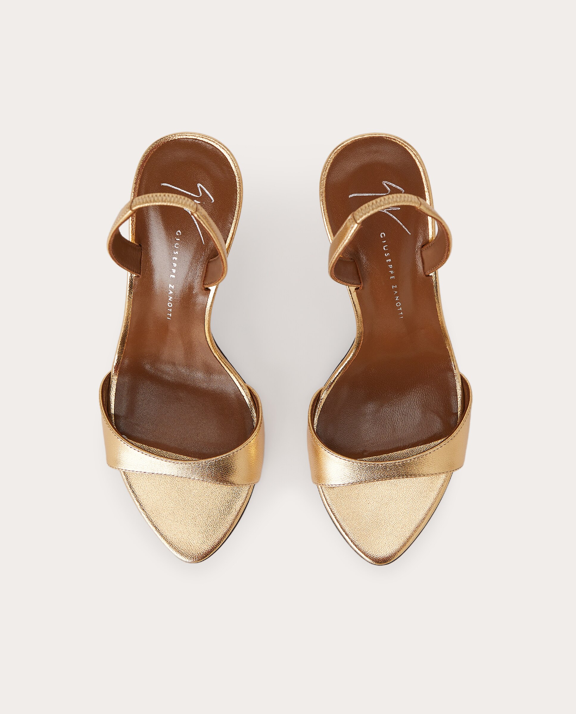 Sandalias de tacón Lilibeth de piel - Oro Oro-4