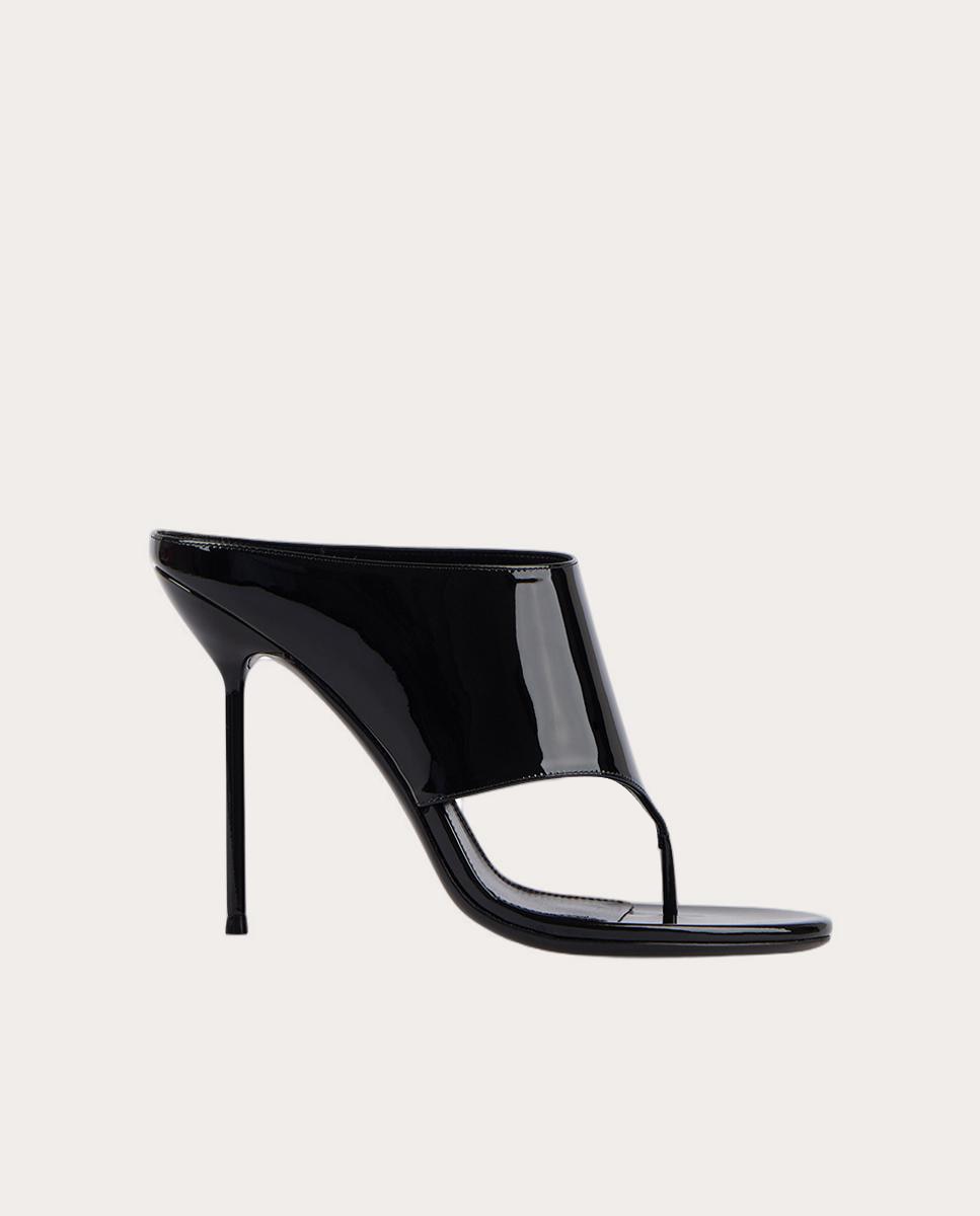 Imagen 0 de Sandalias de tacón Lidia de charol Negro