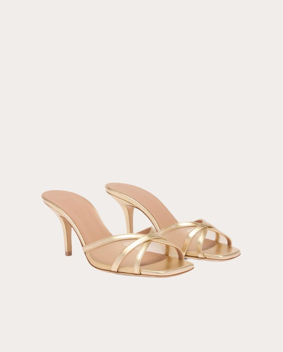 Sandalia Perla 70 de malla y piel - Oro Oro-2