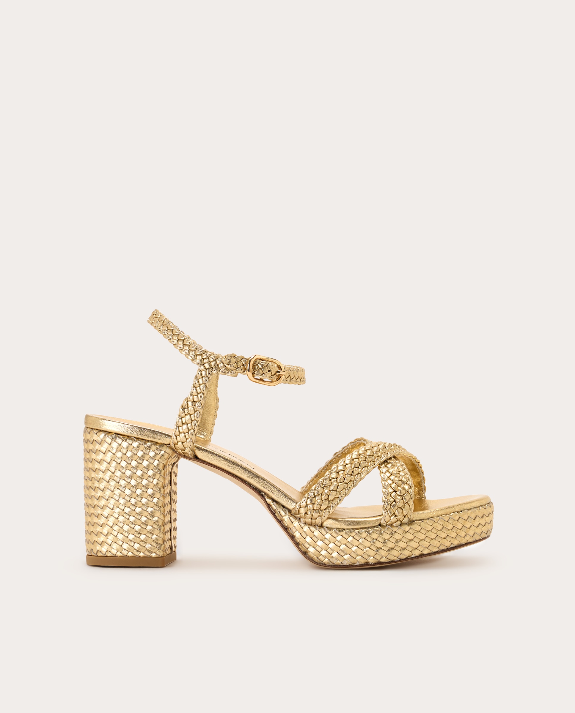 Imagem 0 de Sandálias de salto Dayna Woven Platform 80