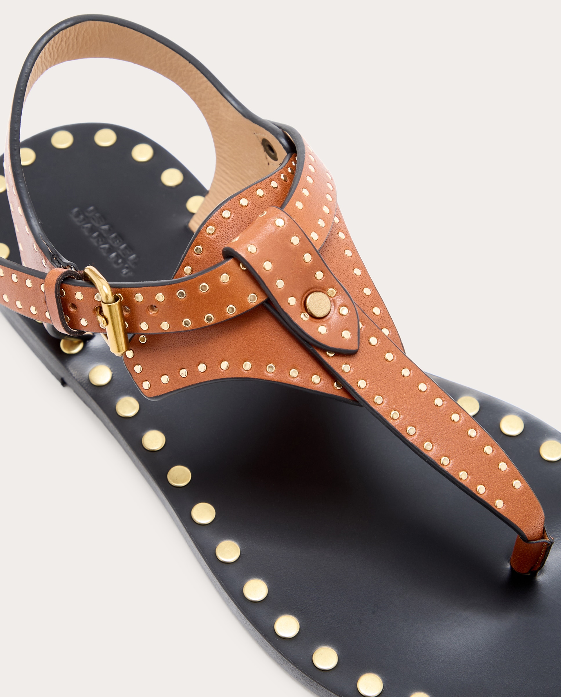 Sandalia plana Joonya de piel - Negro Negro-5