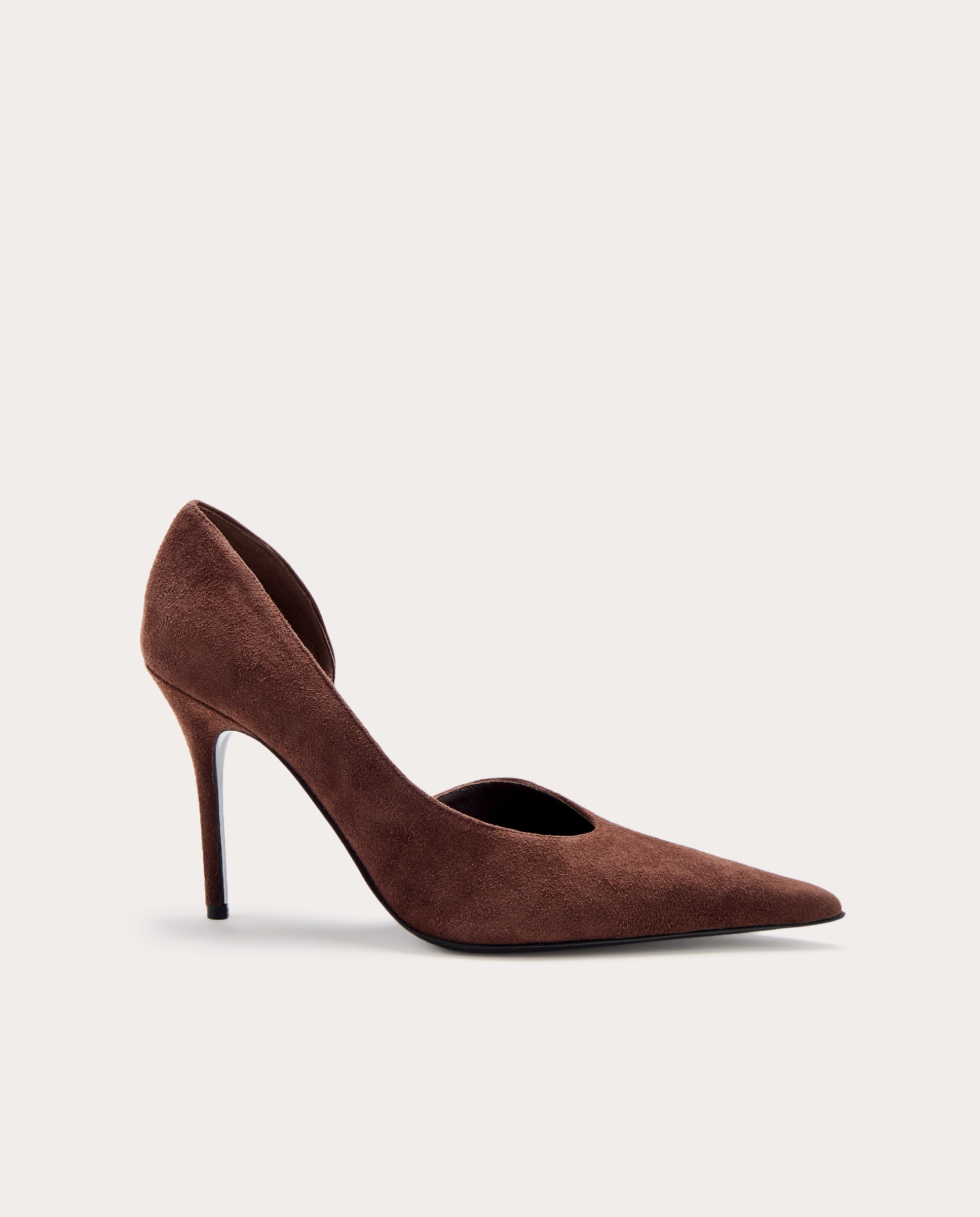 Imagen 1 de Zapatos Stilettos Barbara de ante Marrón oscuro