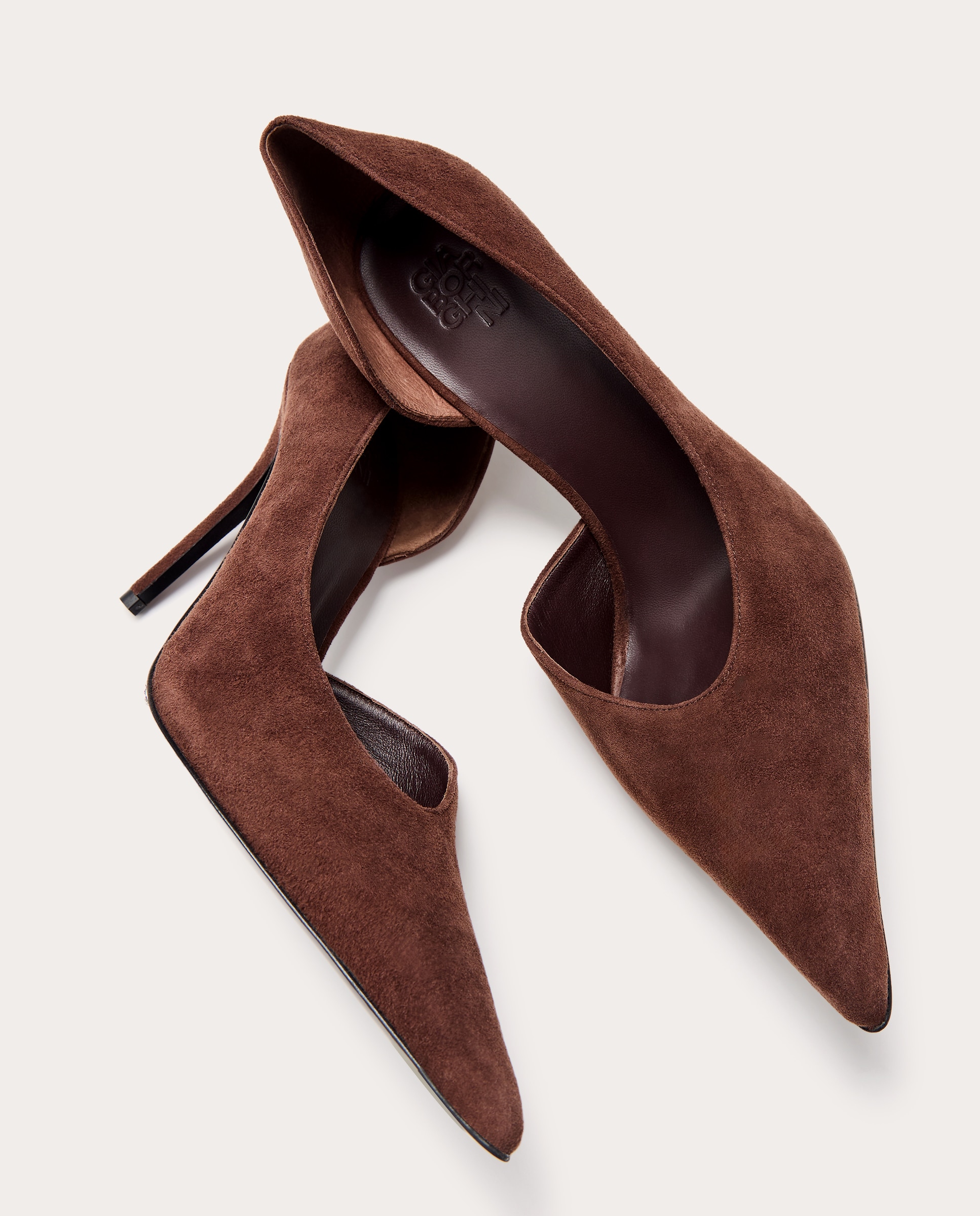 Imagen 5 de Zapatos Stilettos Barbara de ante - Marrón oscuro Marrón oscuro