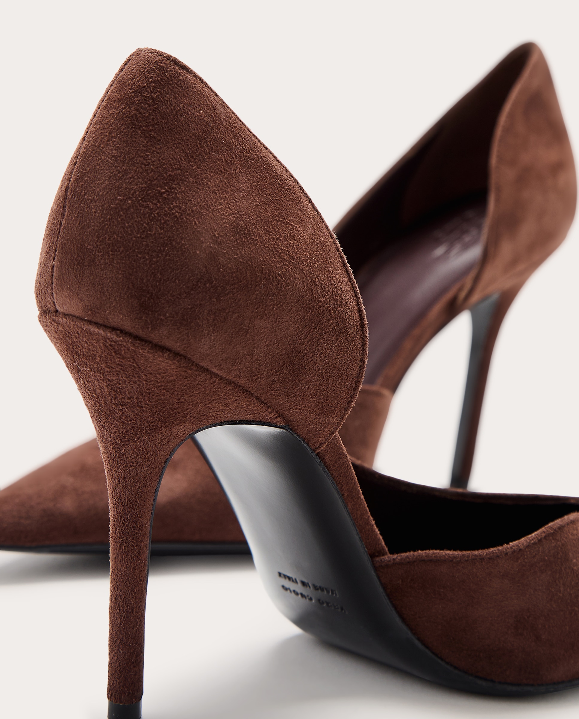 Imagen 6 de Zapatos Stilettos Barbara de ante - Marrón oscuro Marrón oscuro