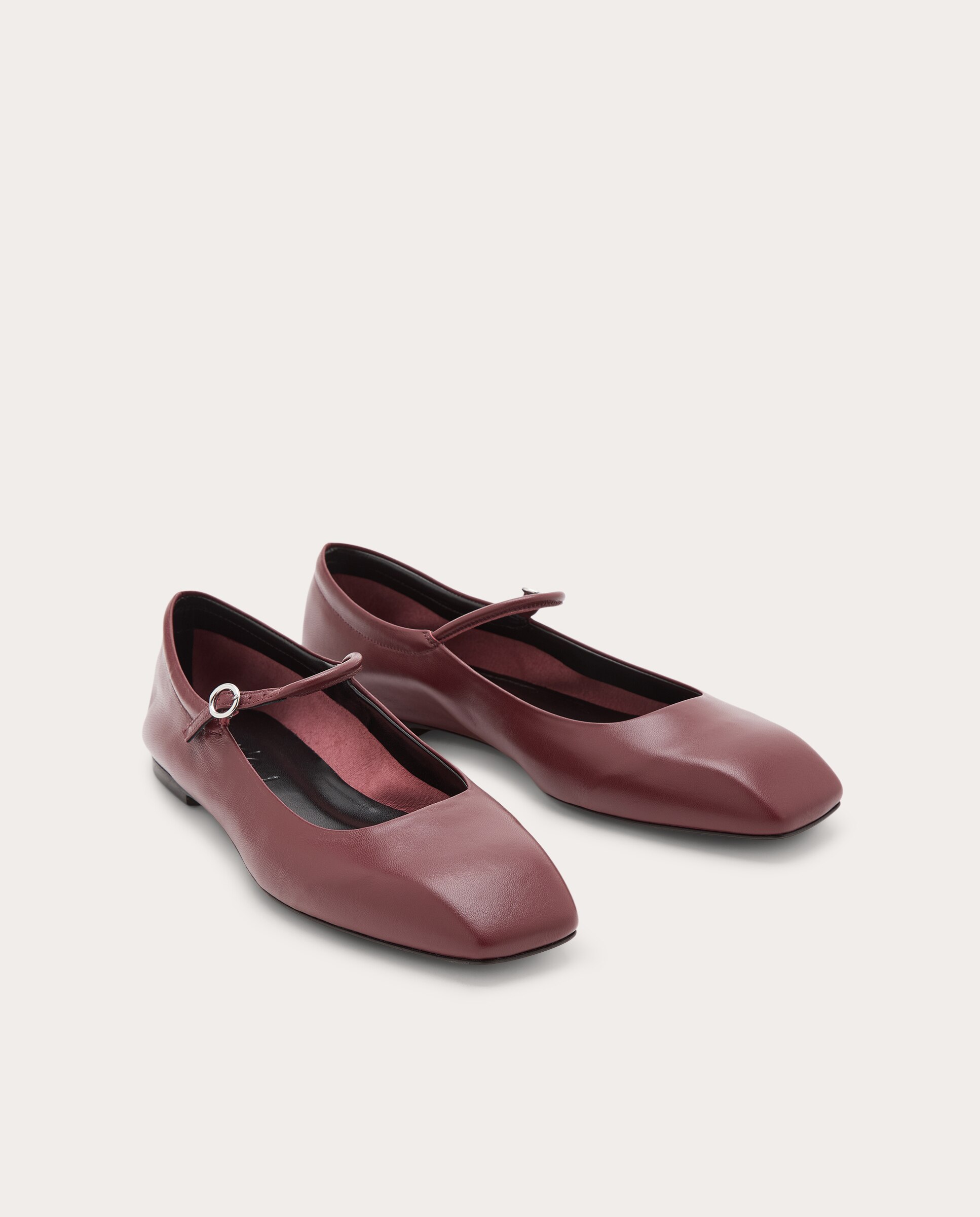 Sapatos de Presilha Rasos Bordeaux-2