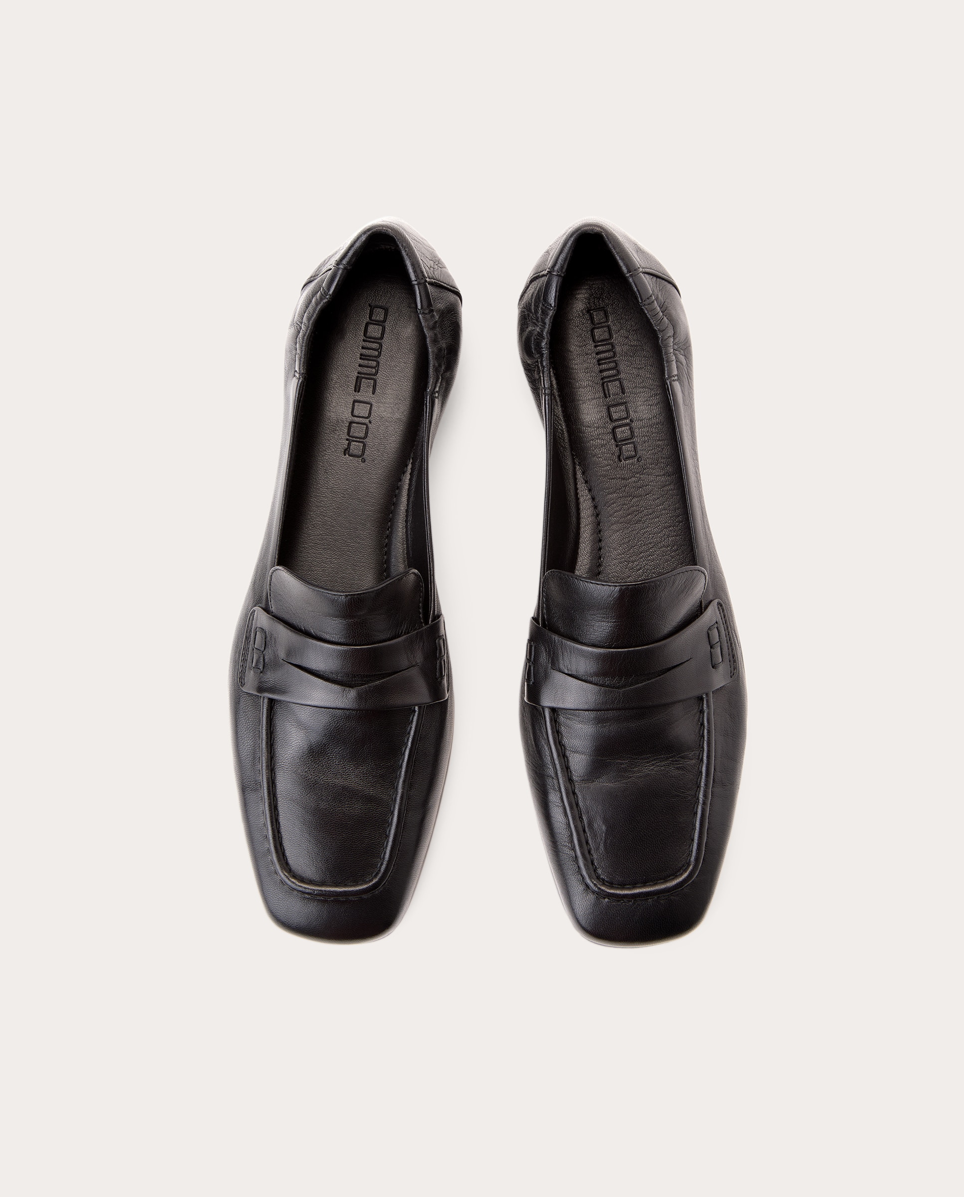 Mocassins em Pele Preto-4
