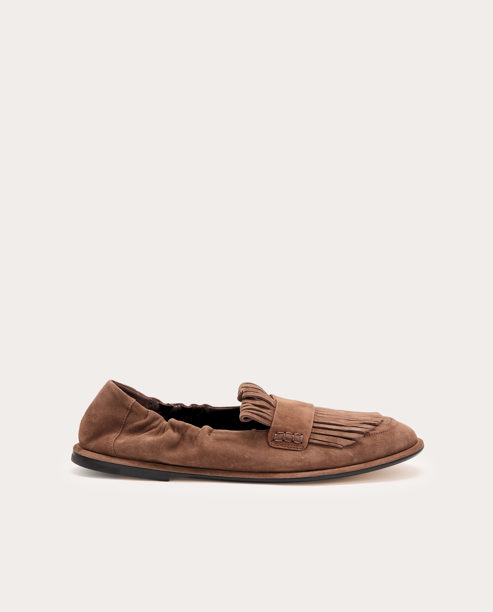 Imagem 0 de Mocassins Mia de Camurça com Franjas