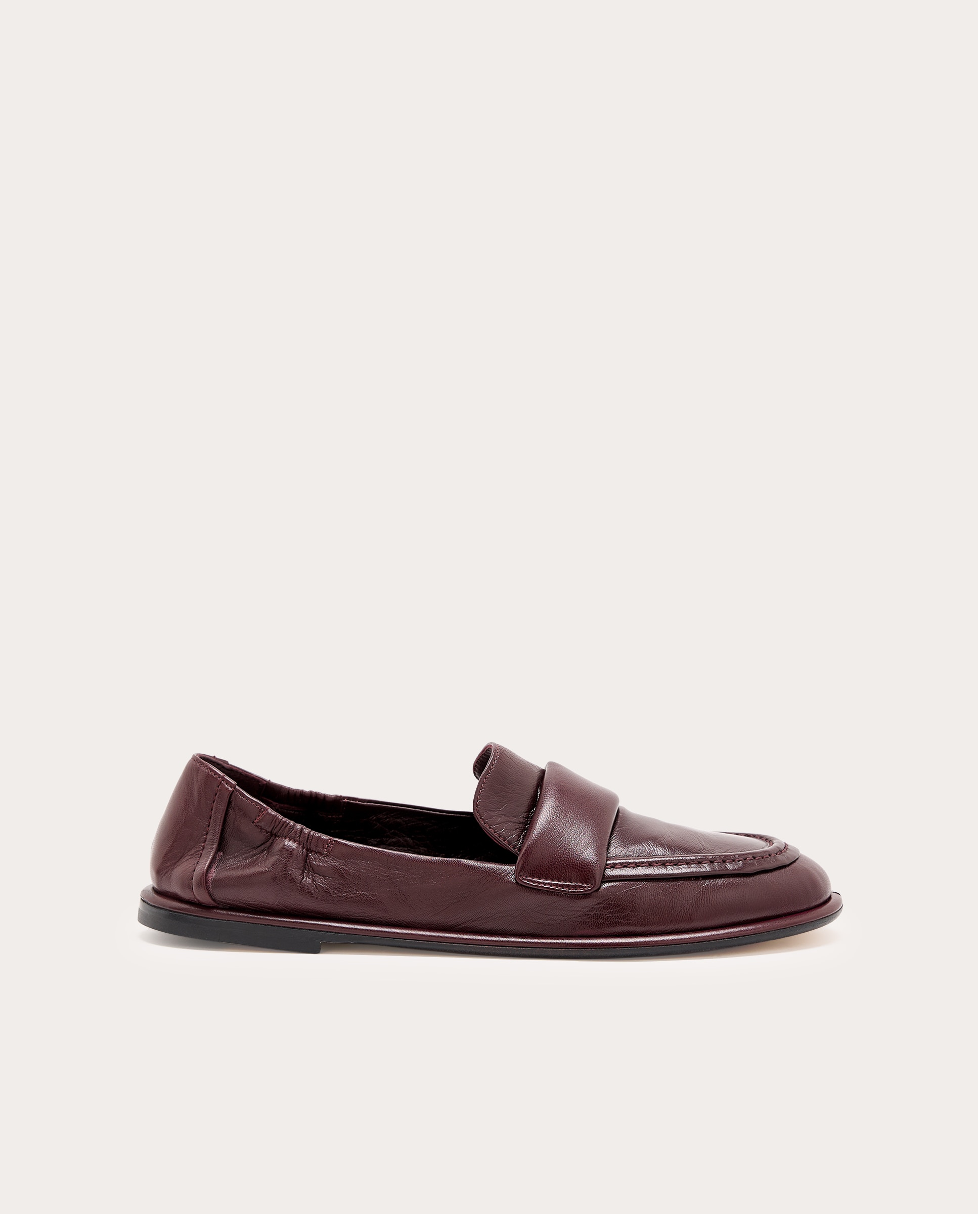 Imagen 0 de Mocasines Mia de piel napa Burdeos