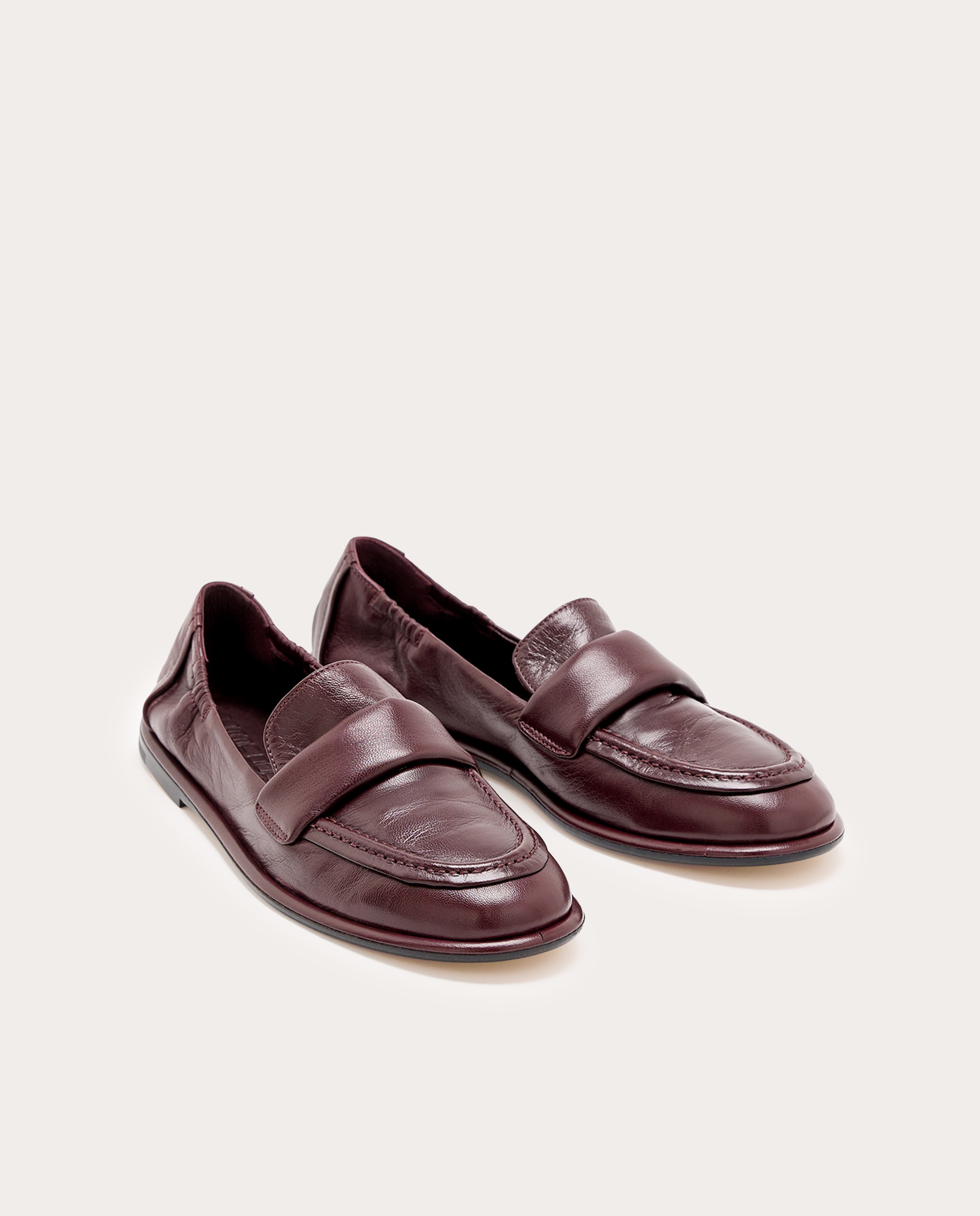Mocasines Mia de piel napa - Burdeos Burdeos-2