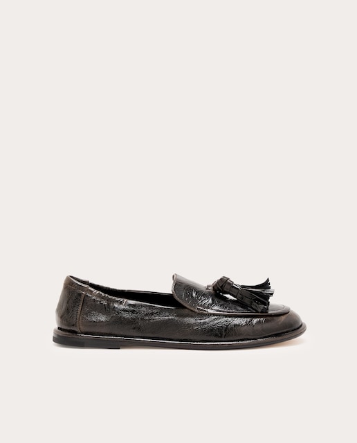 Mocasines Mia de piel naplak con borlas