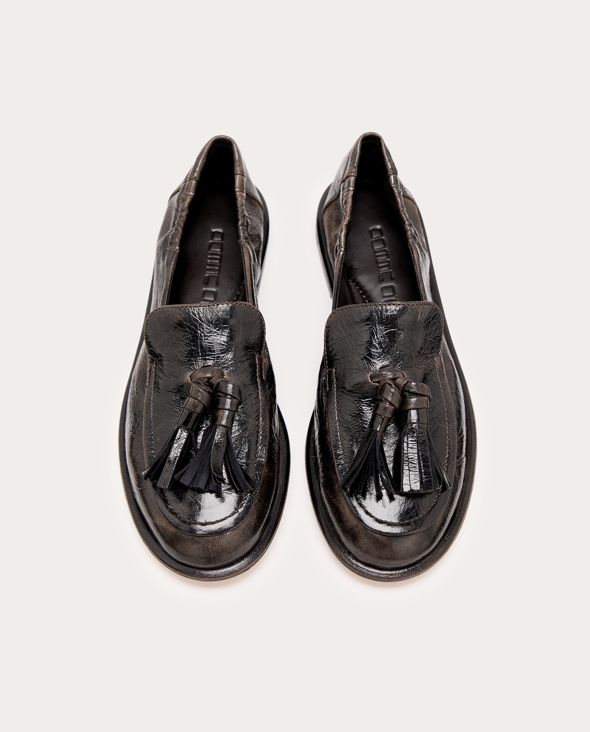 Mocasines Mia de piel naplak con borlas - Marrón oscuro Marrón oscuro-4