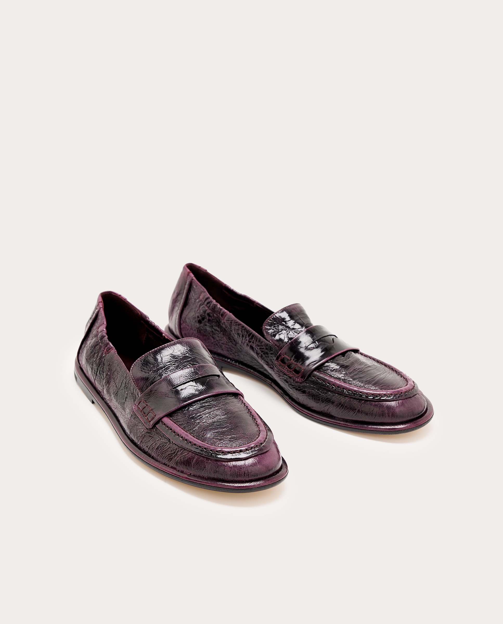 Mocassins em Pele Naplak Bordeaux-2