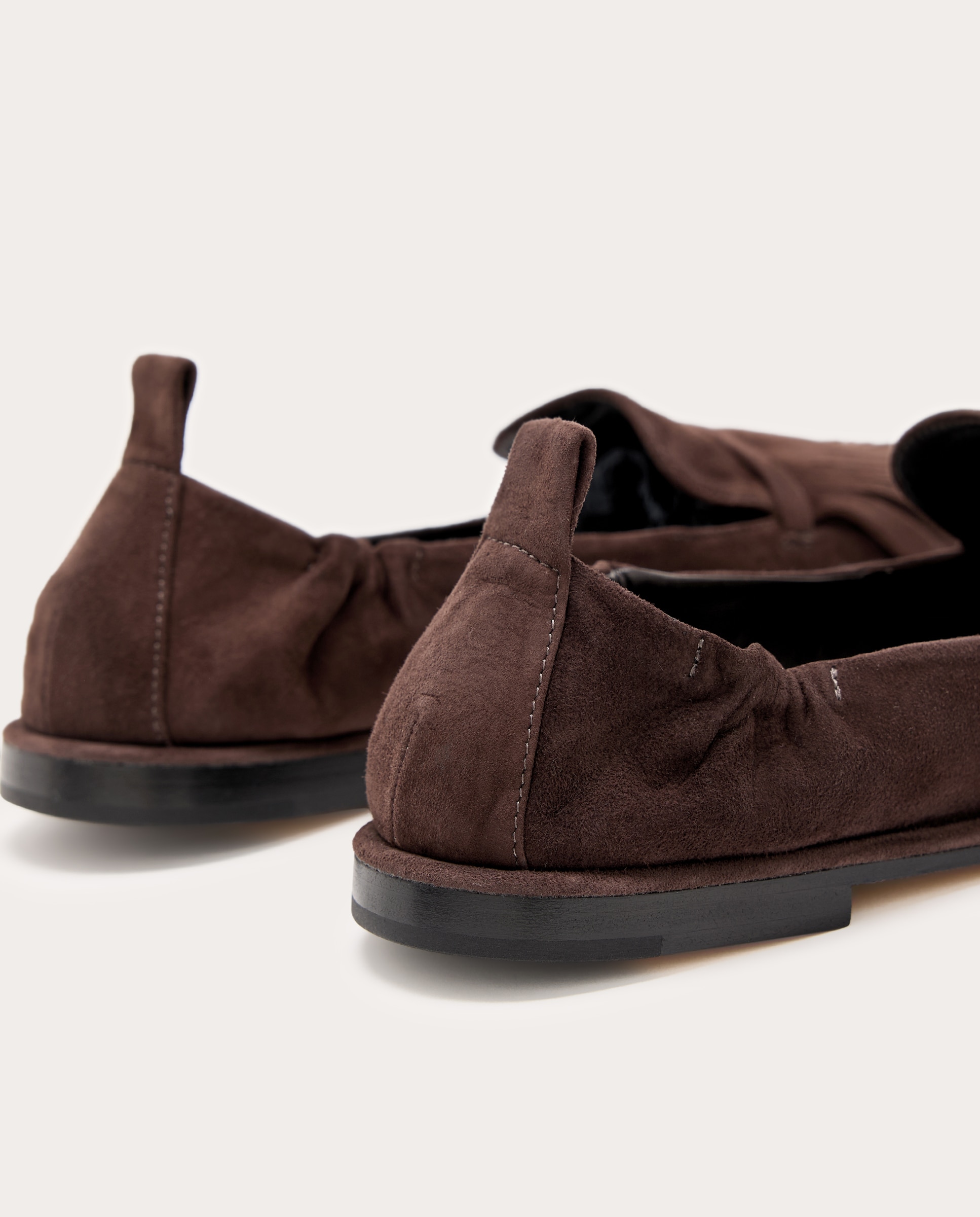 Mocassins Grace de Camurça com Franjas Castanho-3