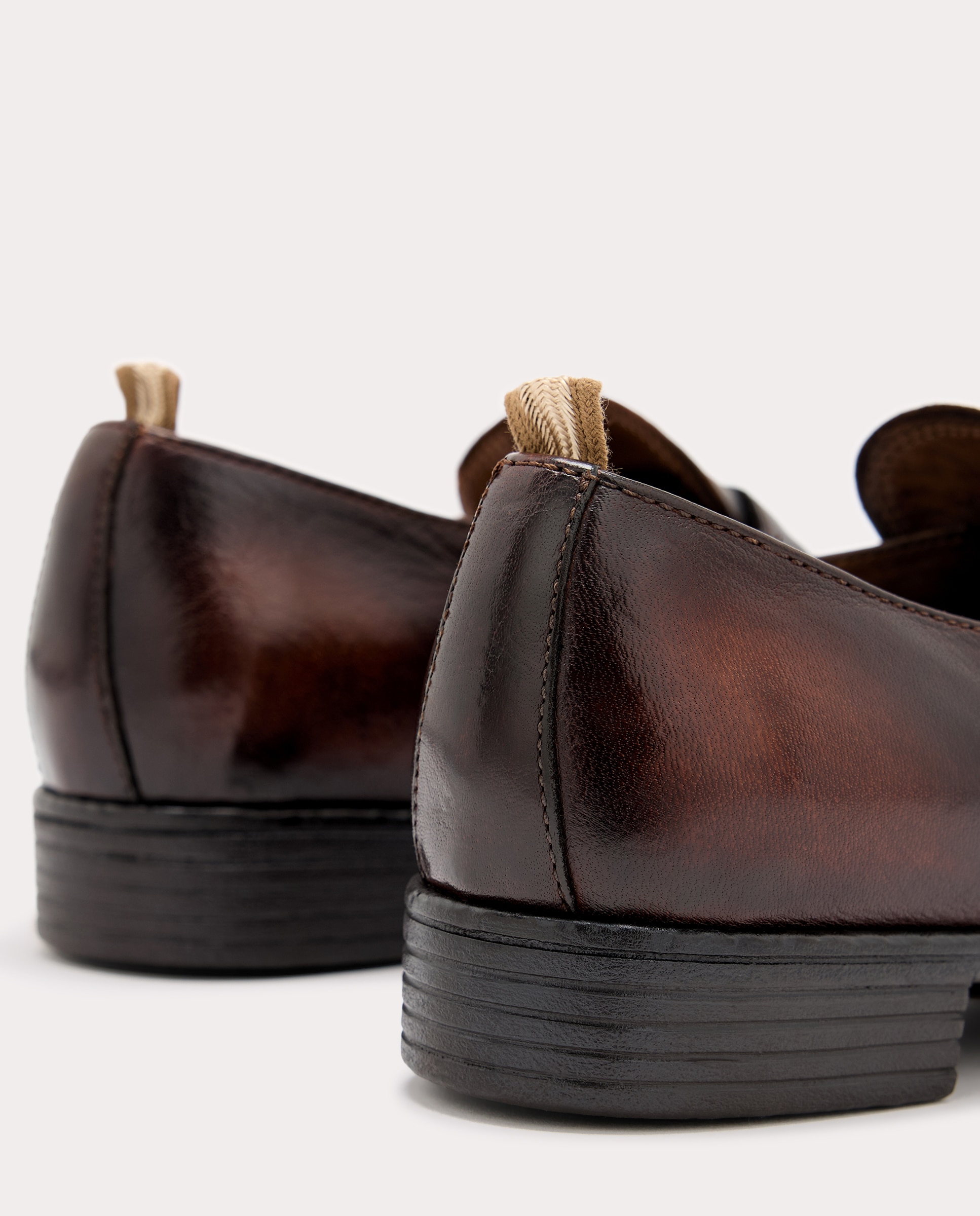 Mocassins Calixte em Pele Castanho-3