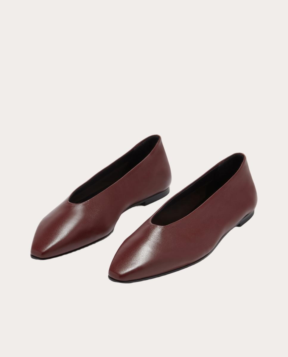 Sabrinas Betty de pele Bordeaux-2