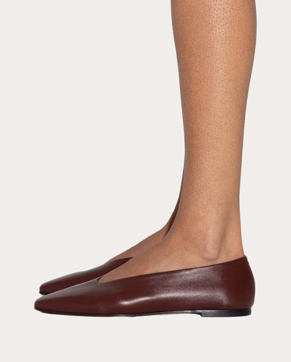Sabrinas Betty de pele Bordeaux-3