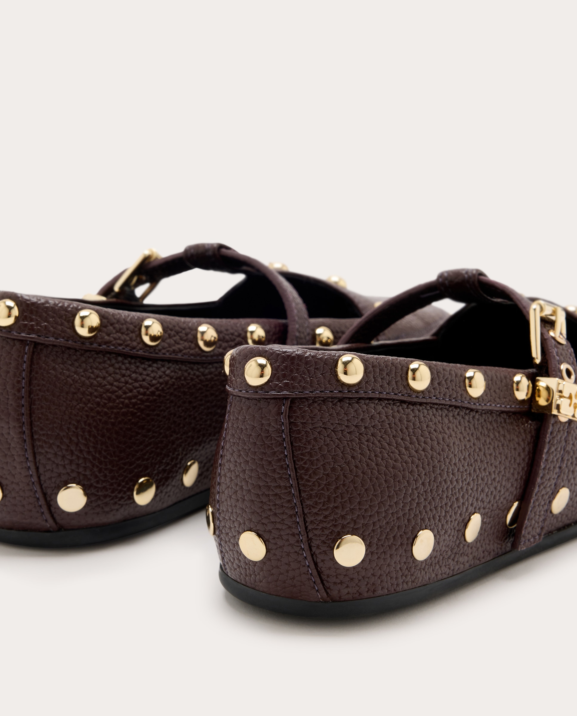 Imagen 3 de Mocasines Mary Jenny en con tachas - Marrón oscuro Marrón oscuro