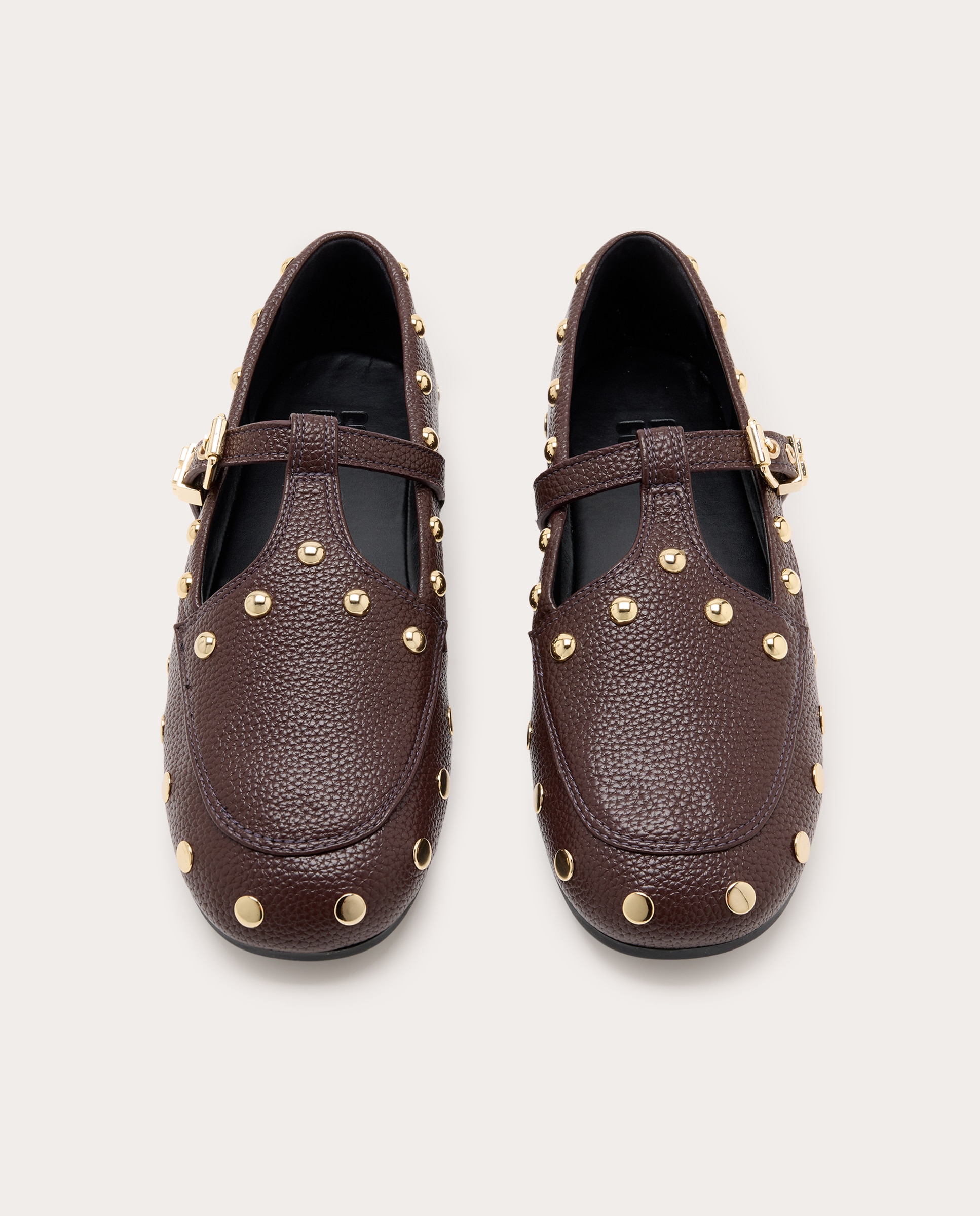 Imagen 4 de Mocasines Mary Jenny en con tachas - Marrón oscuro Marrón oscuro