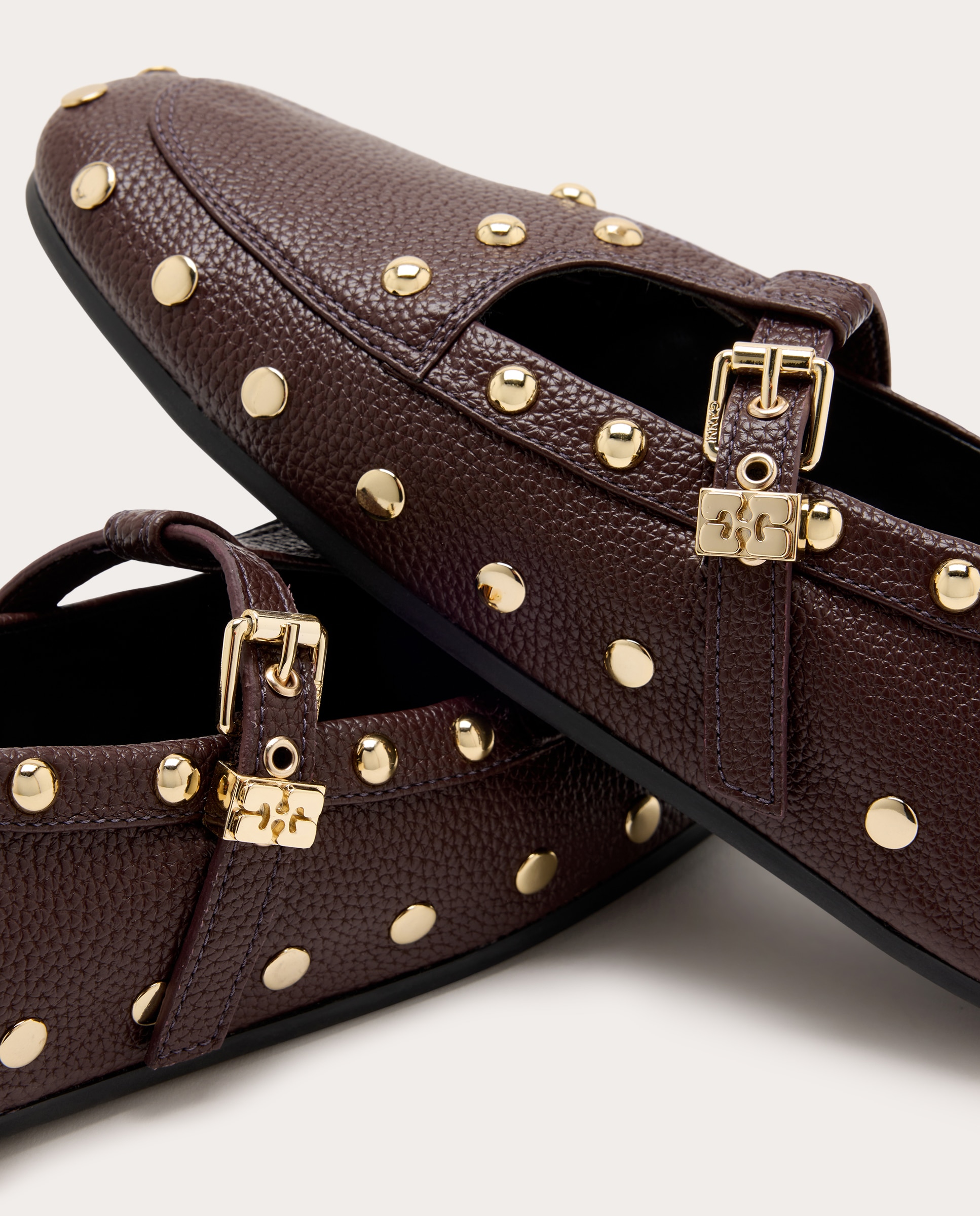 Imagen 5 de Mocasines Mary Jenny en con tachas - Marrón oscuro Marrón oscuro