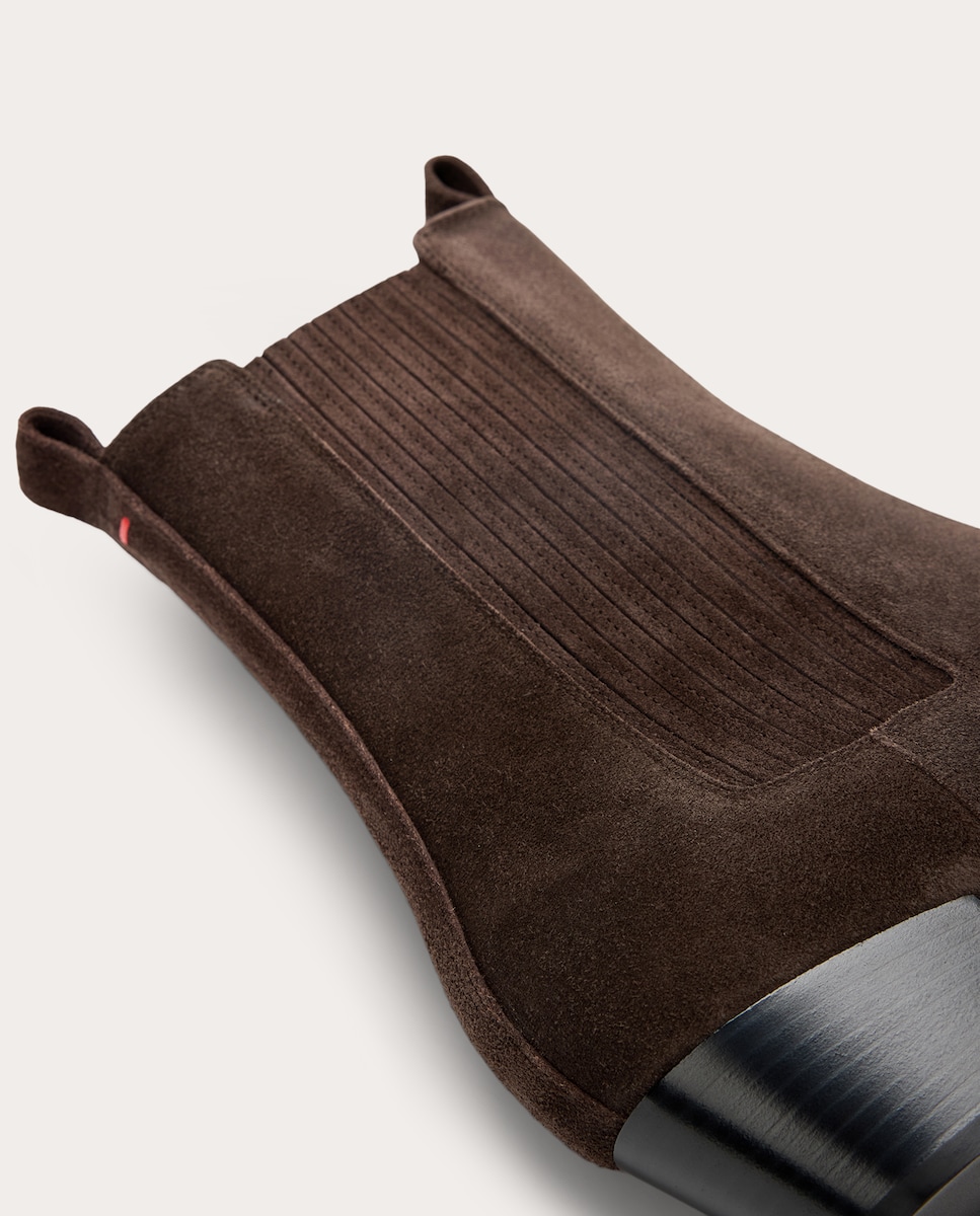 Botines Agata de ante Marrón oscuro-5