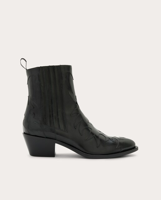 Imagen 0 de Botines Ebano de piel