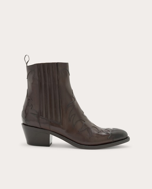 Imagen 0 de Botines Ebano de piel