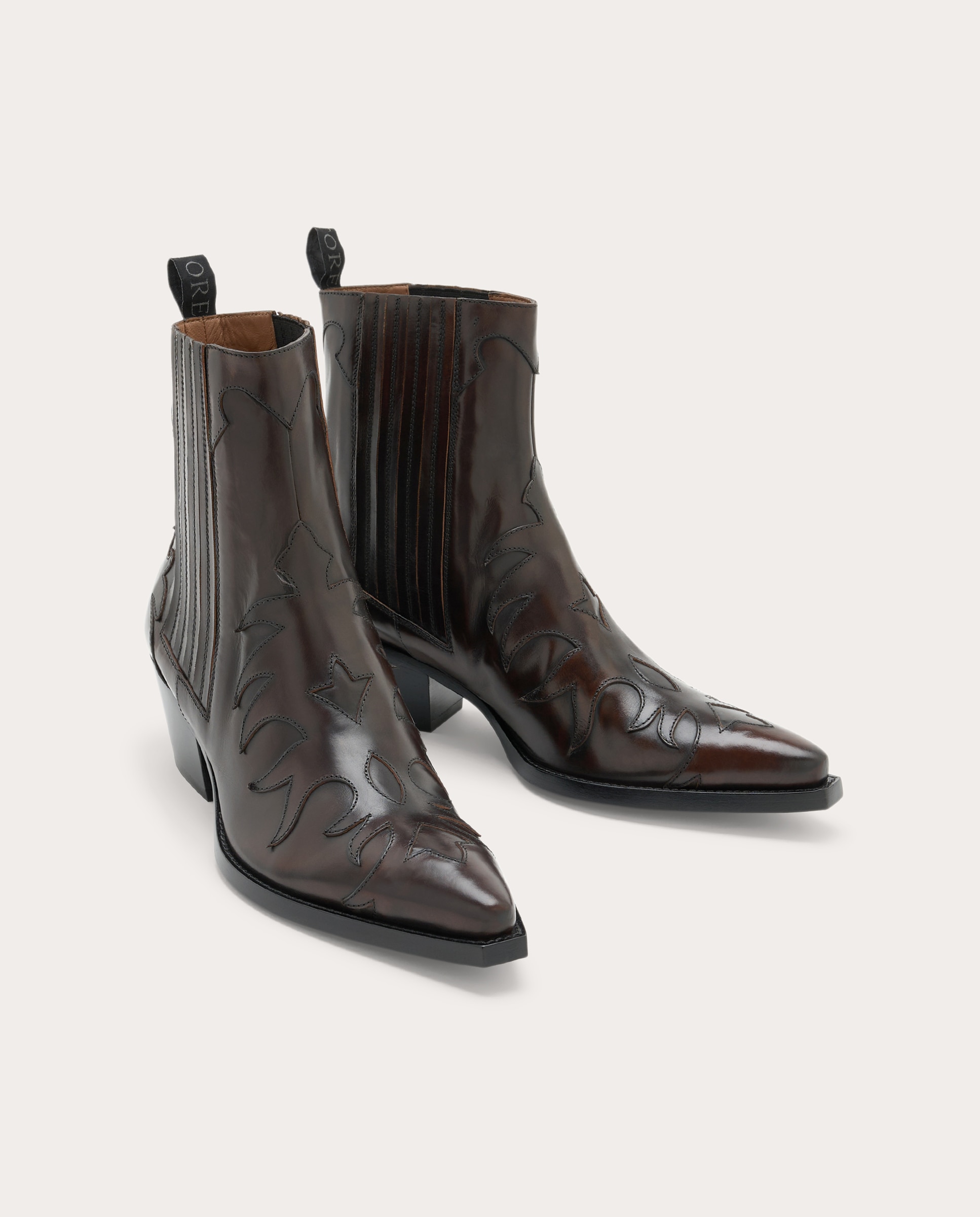 Imagen 2 de Botines Positano de piel - Marrón Marrón