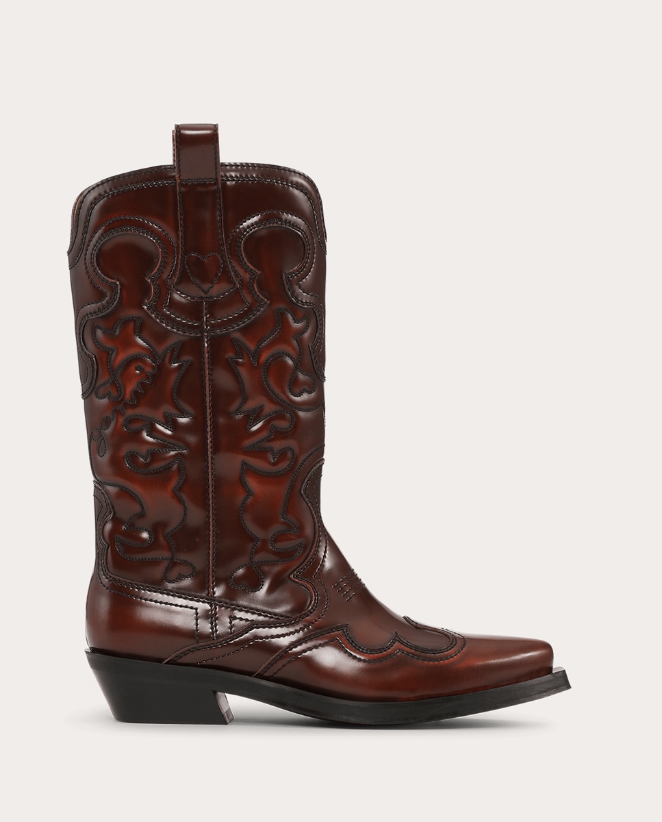 Botas Cowboy Burdeos-1