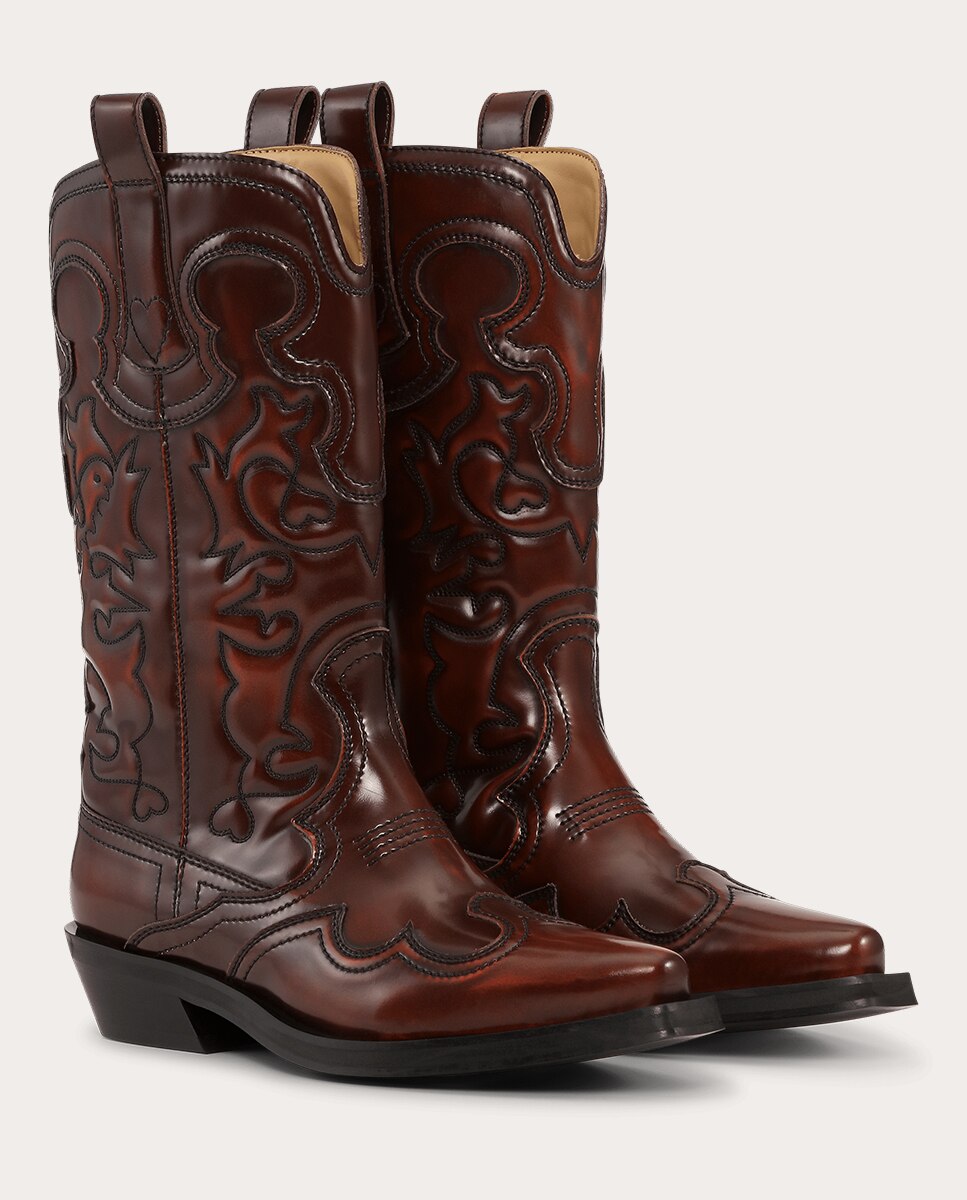 Botas Cowboy Bordeaux-2