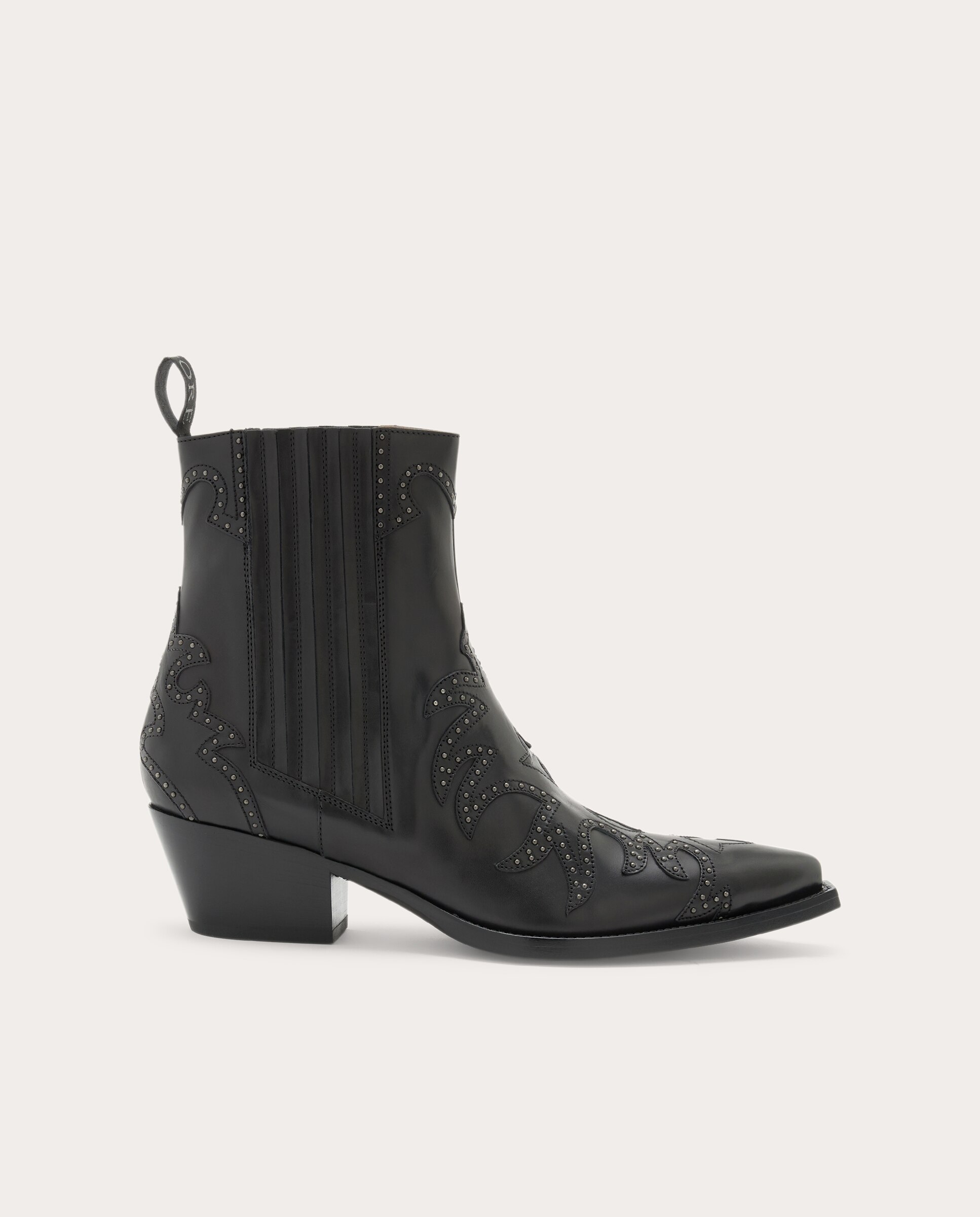 Imagen 0 de Botines Cowboy de piel Negro