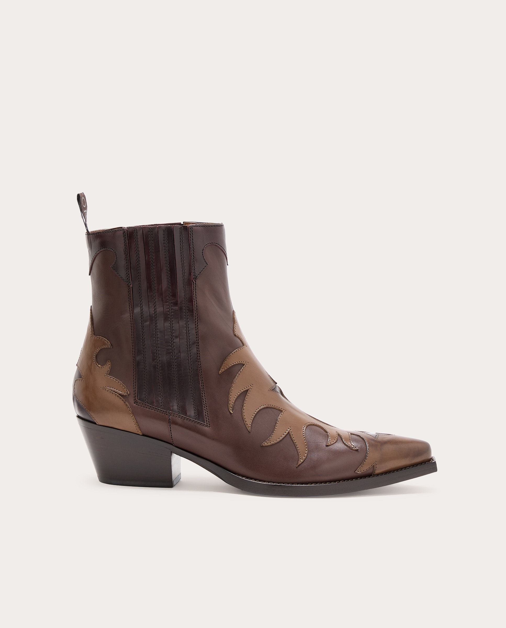 Imagen 0 de Botines cowboy de piel Multicolor