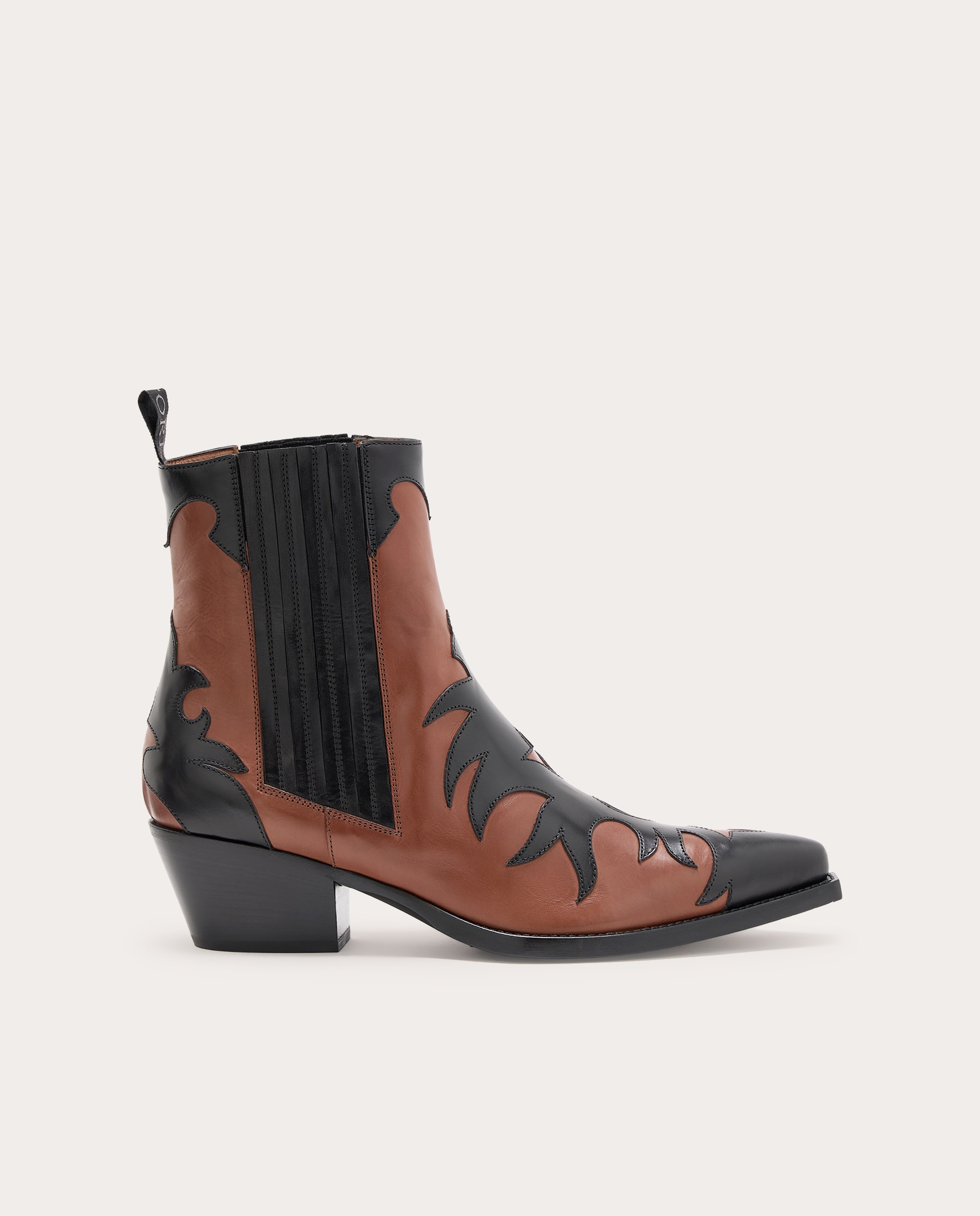 Imagen 0 de Botines cowboy de piel Marrón