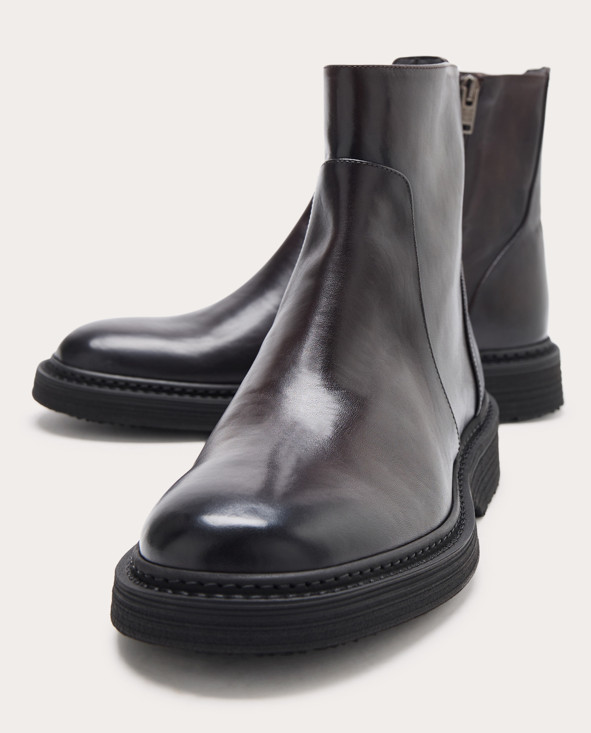 Imagen 4 de Botines de piel 20341G - Marrón Marrón