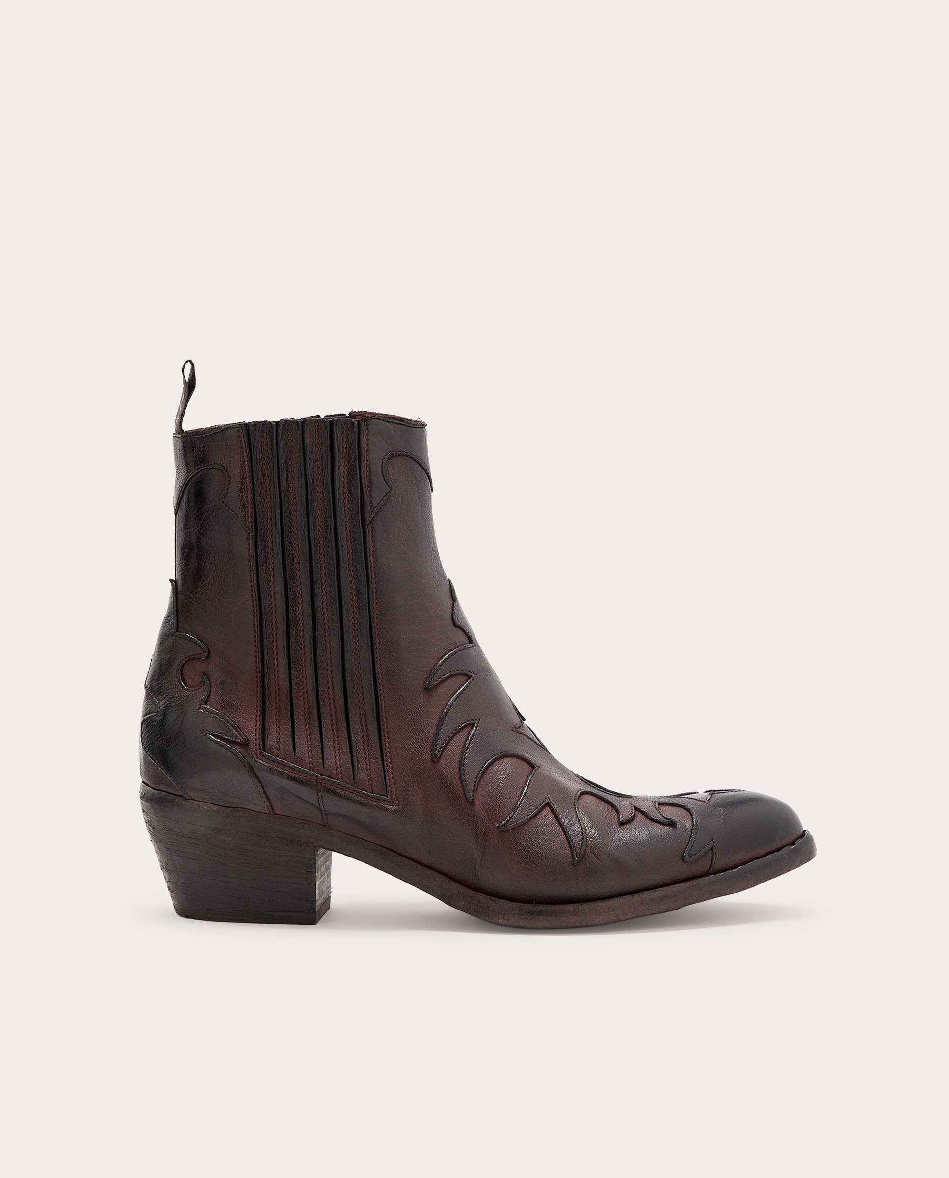 Imagen 0 de Botines cowboy de piel Marrón
