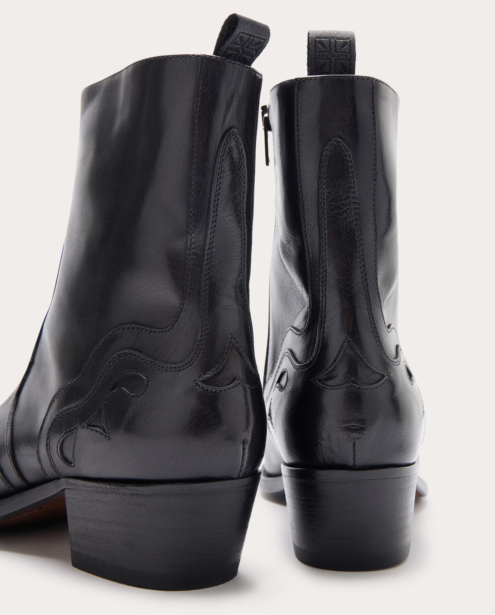 Imagen 3 de Botines de piel Cowboy 20310H - Negro Negro