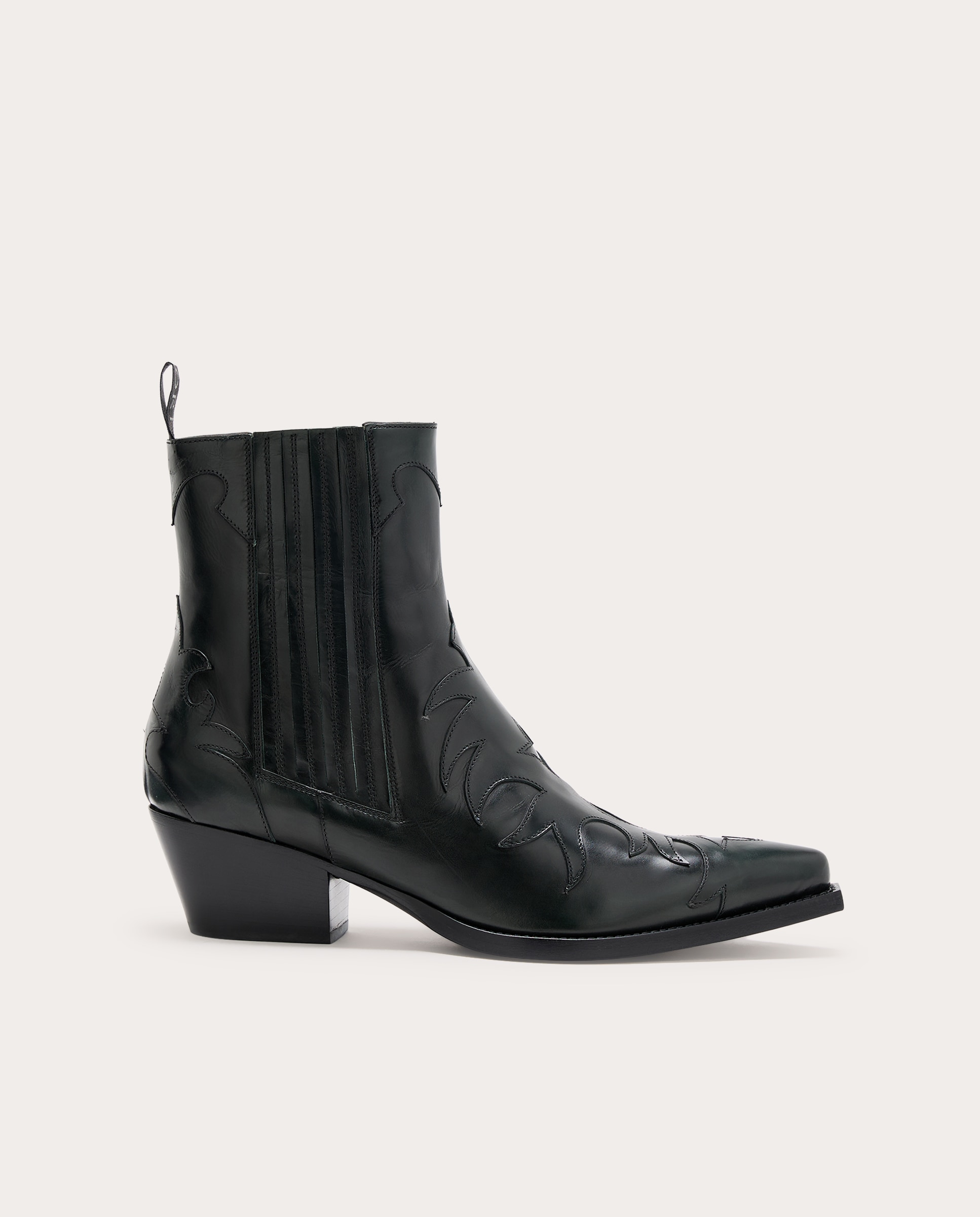 Imagen 0 de Botines cowboy de piel Verde
