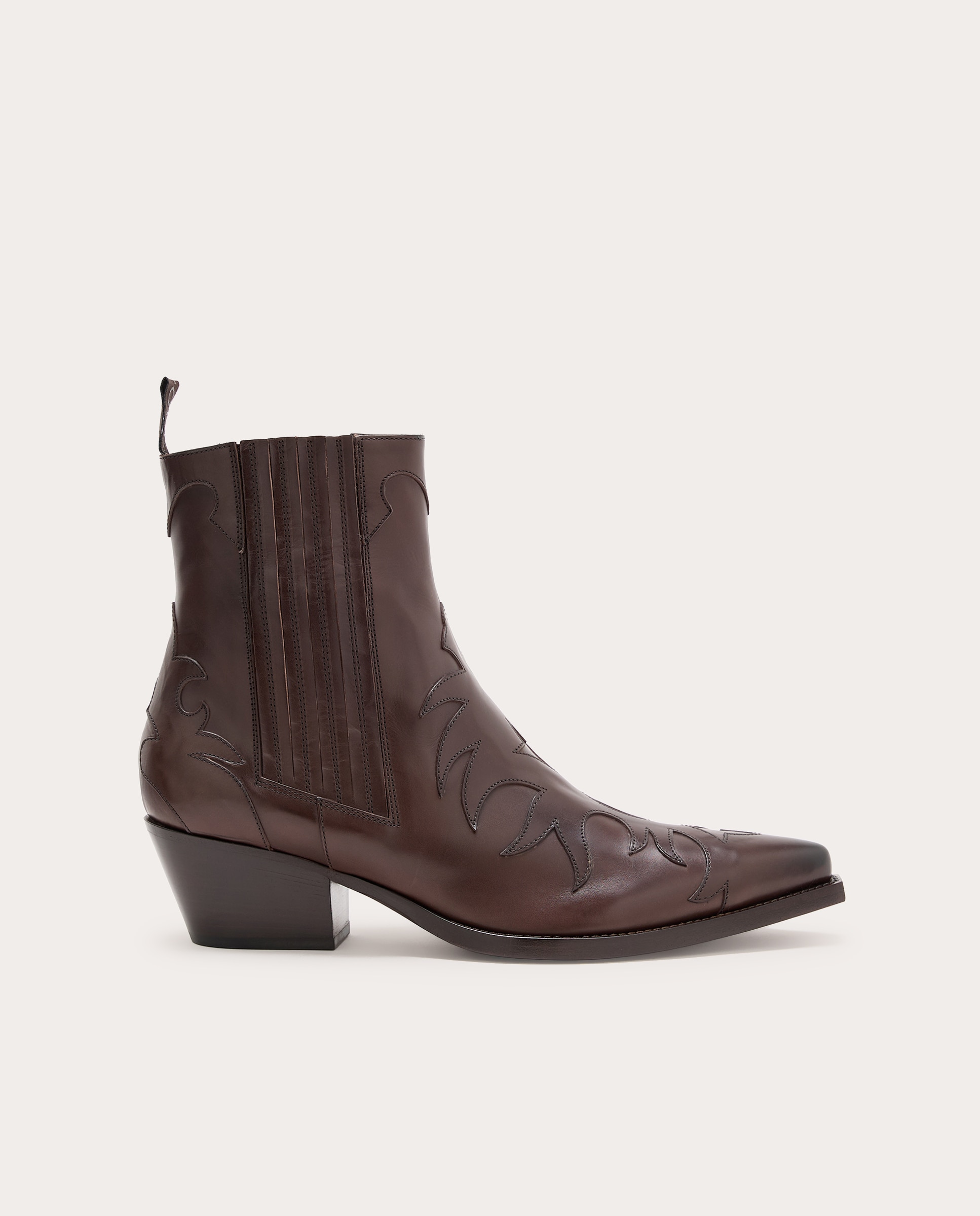 Imagen 0 de Botines cowboy de piel Marrón