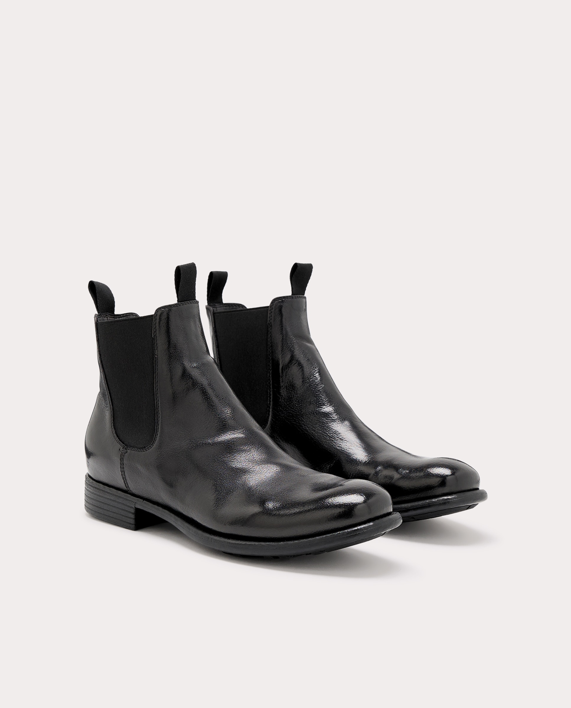 Botins Chelsea Caliste em Pele Preto-2