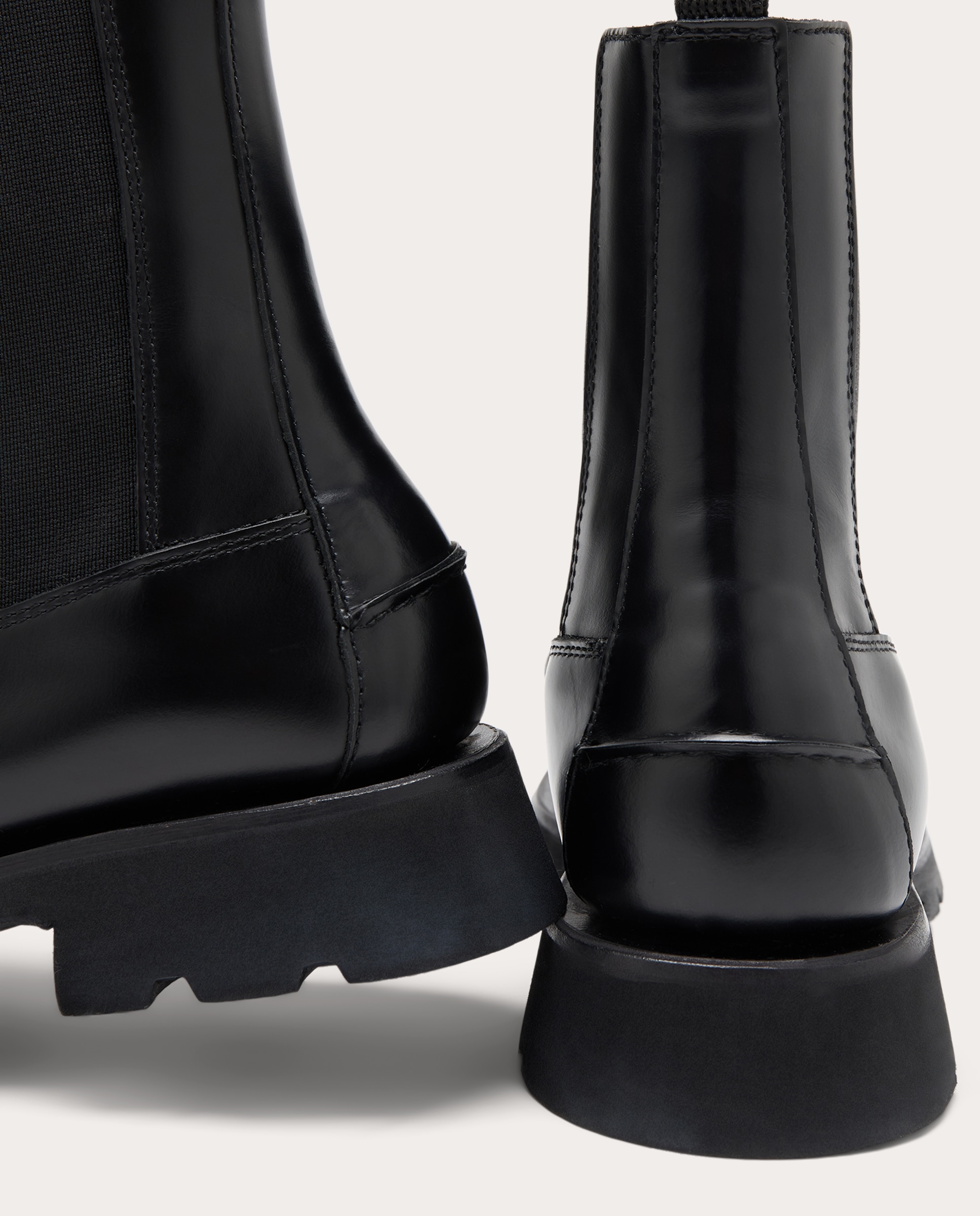 Imagen 3 de Botines chelsea Alda de piel - Negro Negro